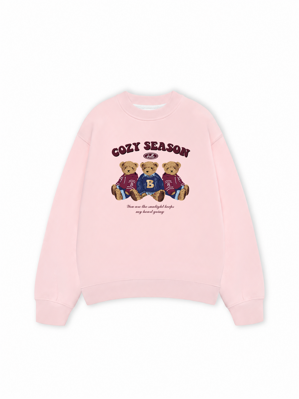 Áo Sweater Nỉ Hai Da Cozy Season Three Bear