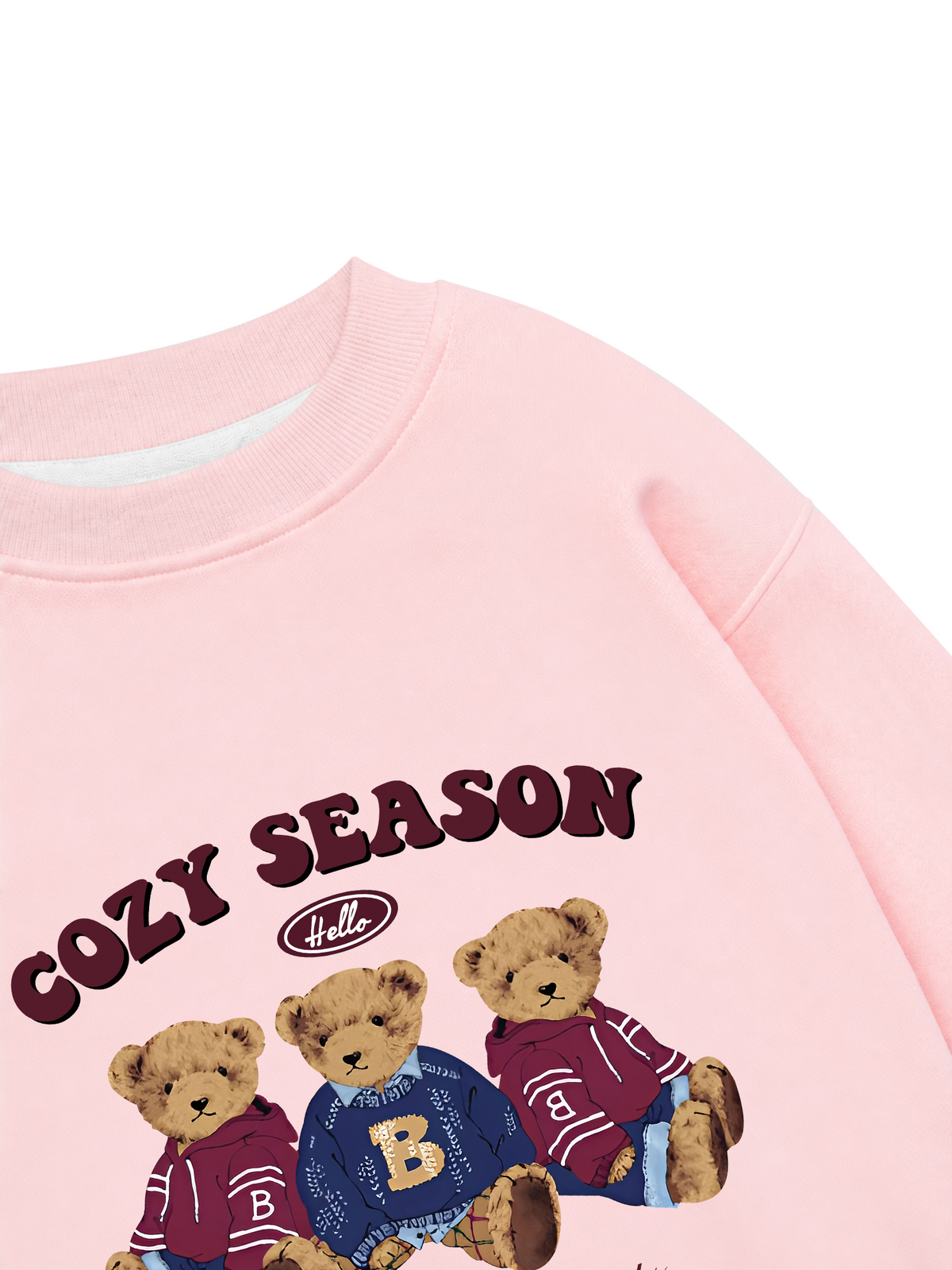 Áo Sweater Nỉ Hai Da Cozy Season Three Bear