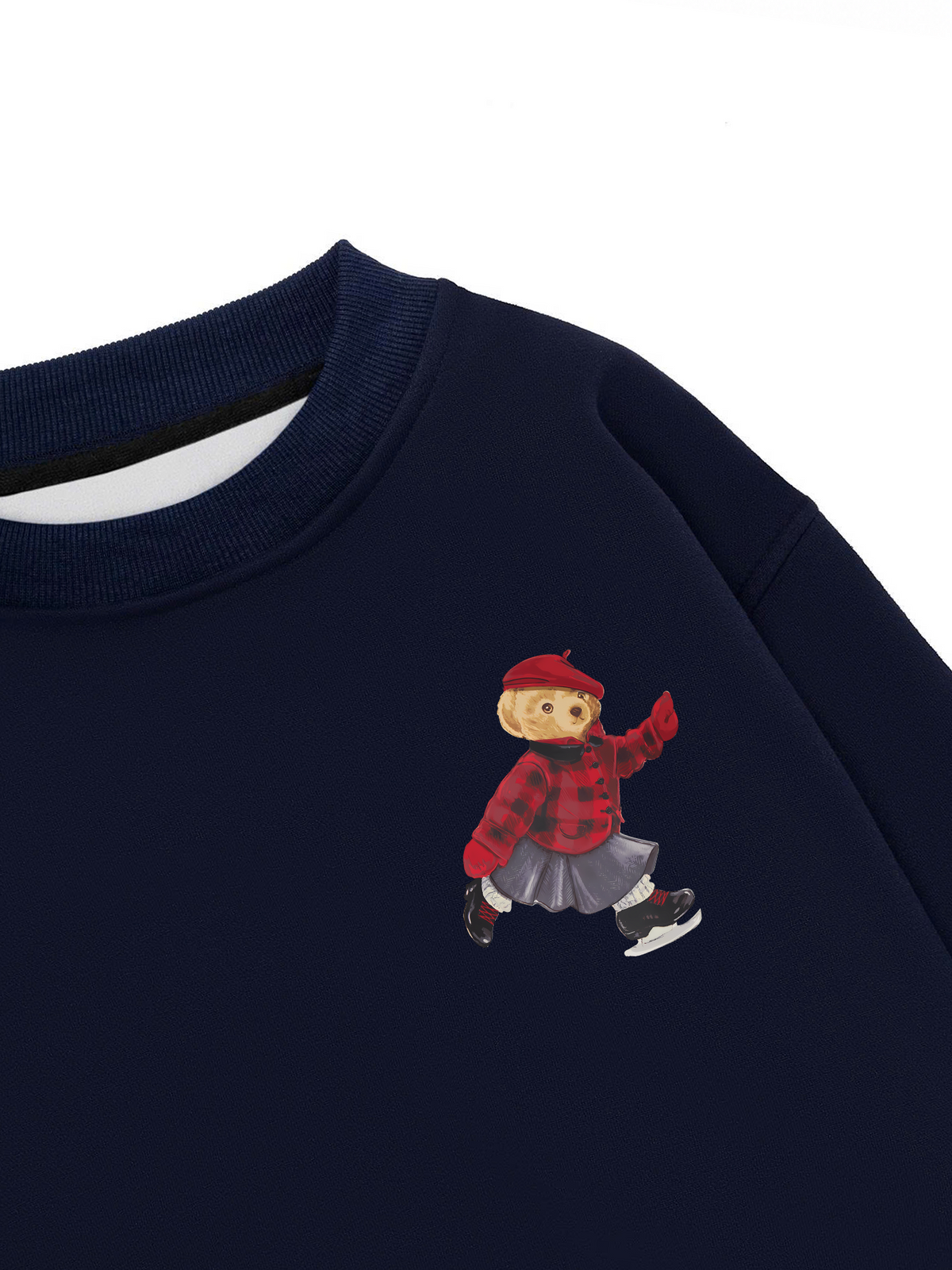 Áo Sweater Nỉ Hai Da Holiday Teddy Skate