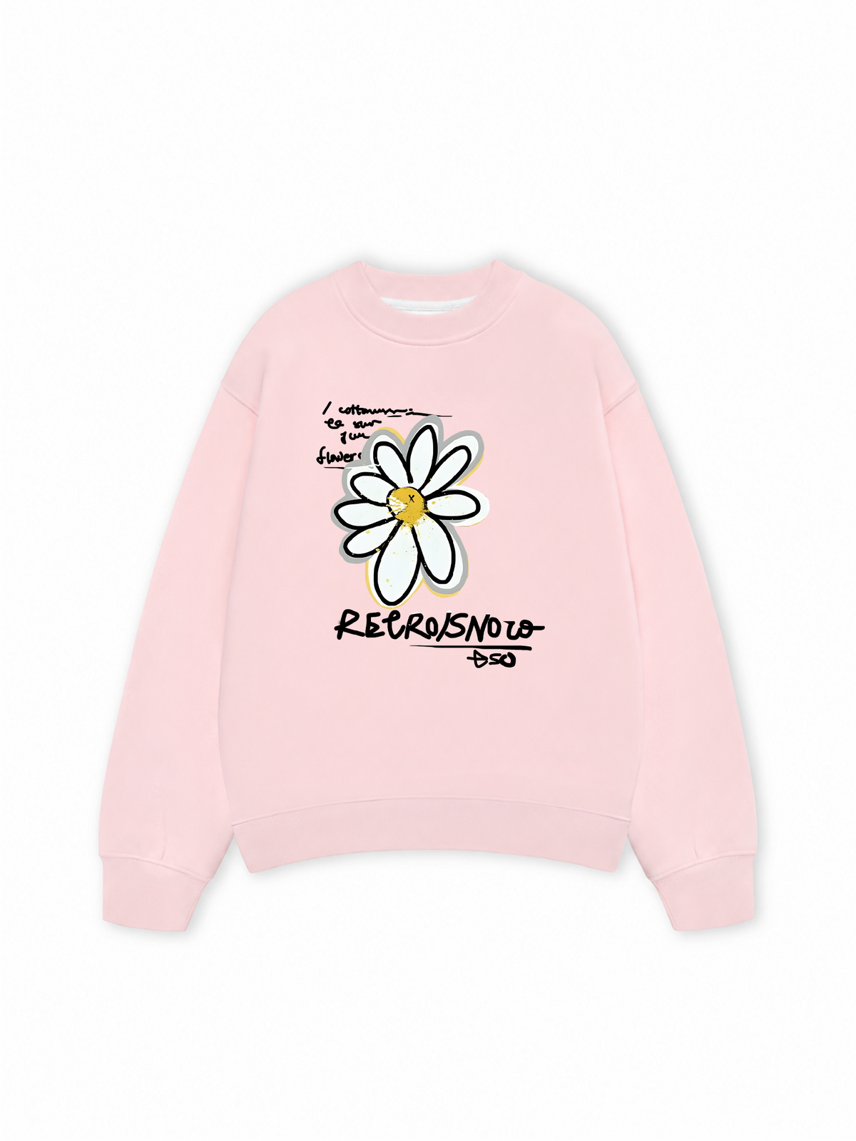 Áo Sweater Nỉ Hai Da Cotton Usa Daisy Flower