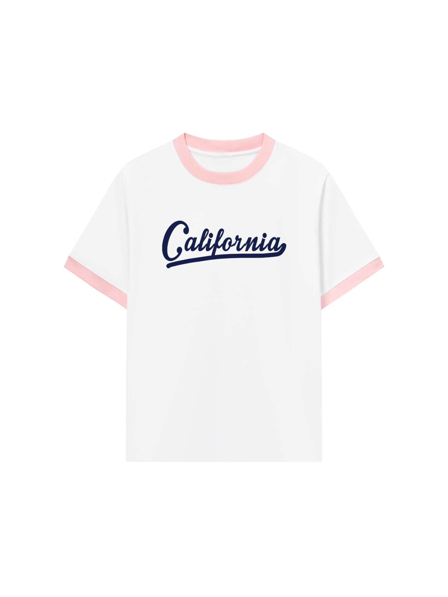 Áo Thun Ringer Relaxed Fit USA Califorinia Blue