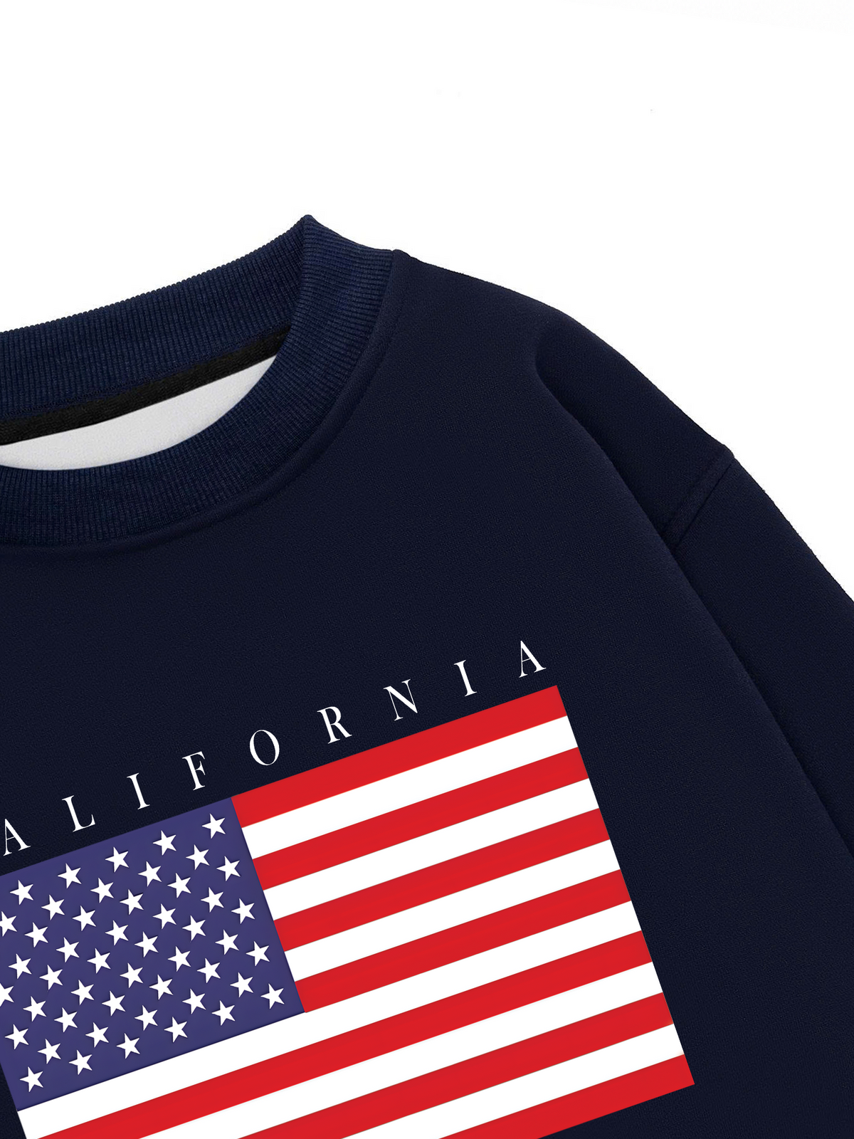 Áo Sweater Nỉ Hai Da USA California Basic Style
