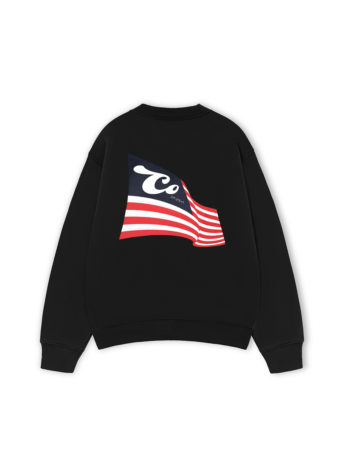 Áo Sweater Nỉ Hai Da USA Cotton USA Flag