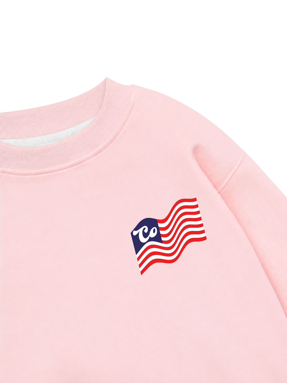 Áo Sweater Nỉ Hai Da USA Cotton USA Flag