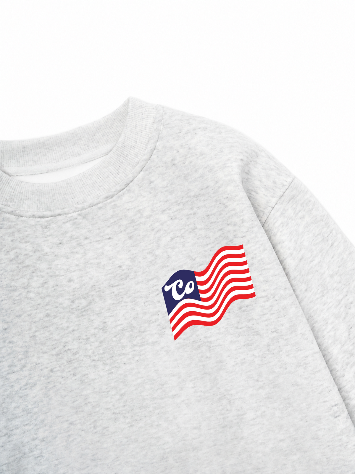 Áo Sweater Nỉ Hai Da USA Cotton USA Flag