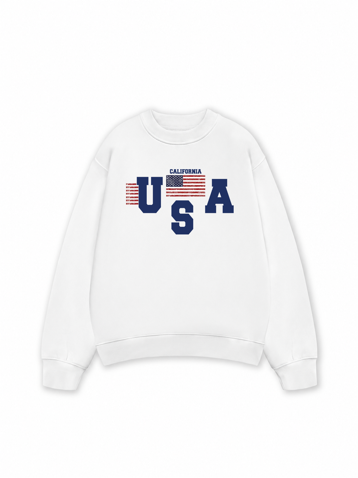 Áo Sweater Nỉ Hai Da USA California