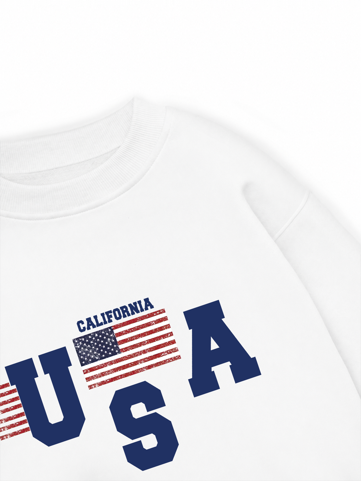 Áo Sweater Nỉ Hai Da USA California