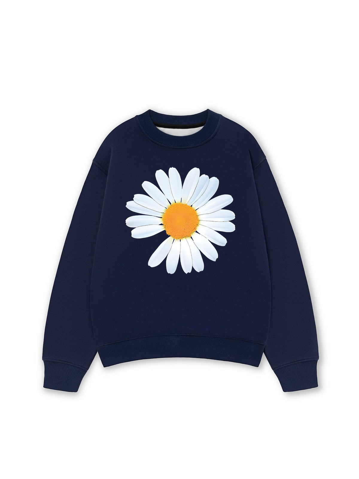 Áo Sweater Nỉ Hai Da Floral Design For VIP Daisy Flower