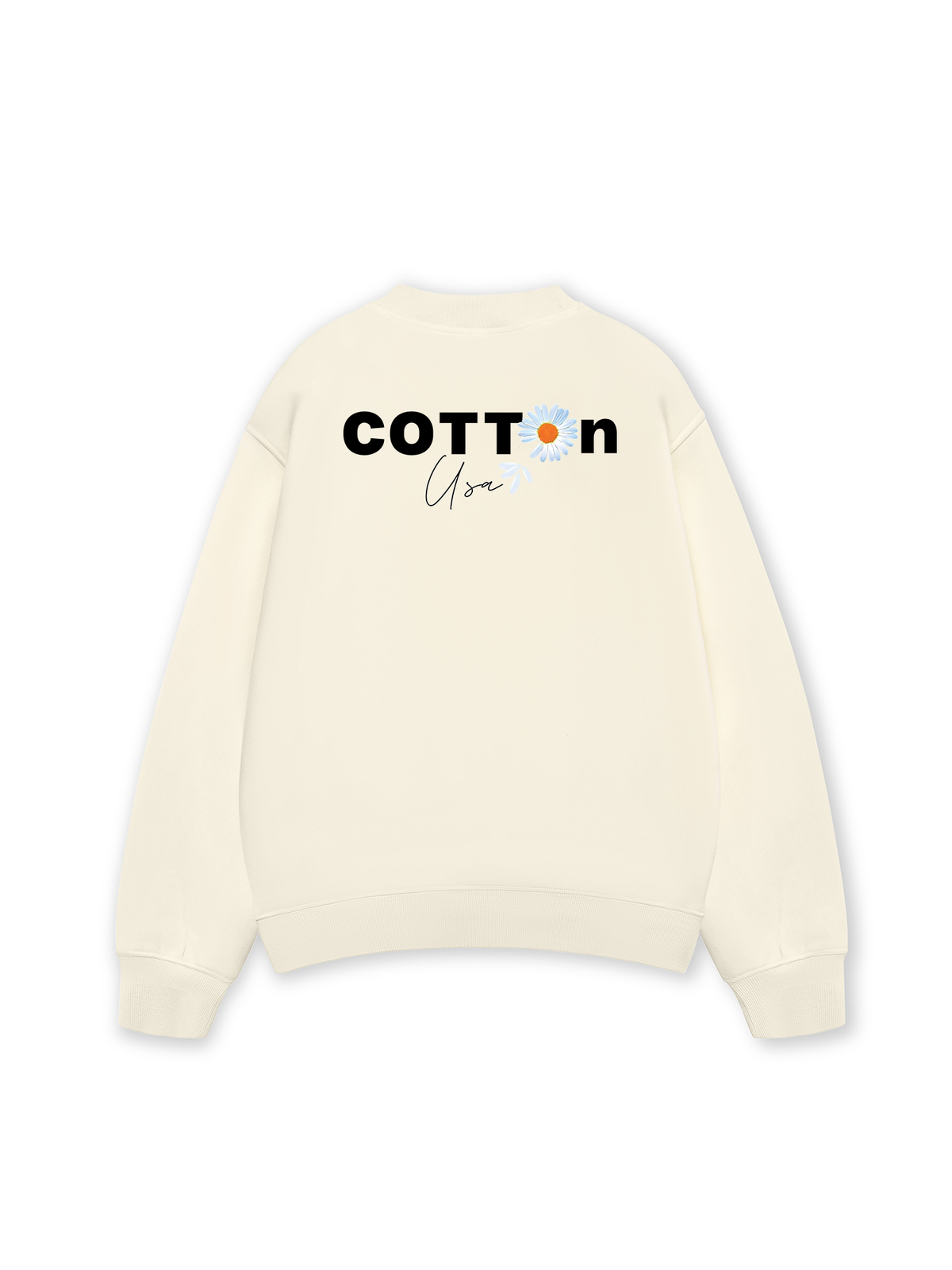 Áo Sweater Nỉ Hai Da Floral Design For VIP Daisy Flower