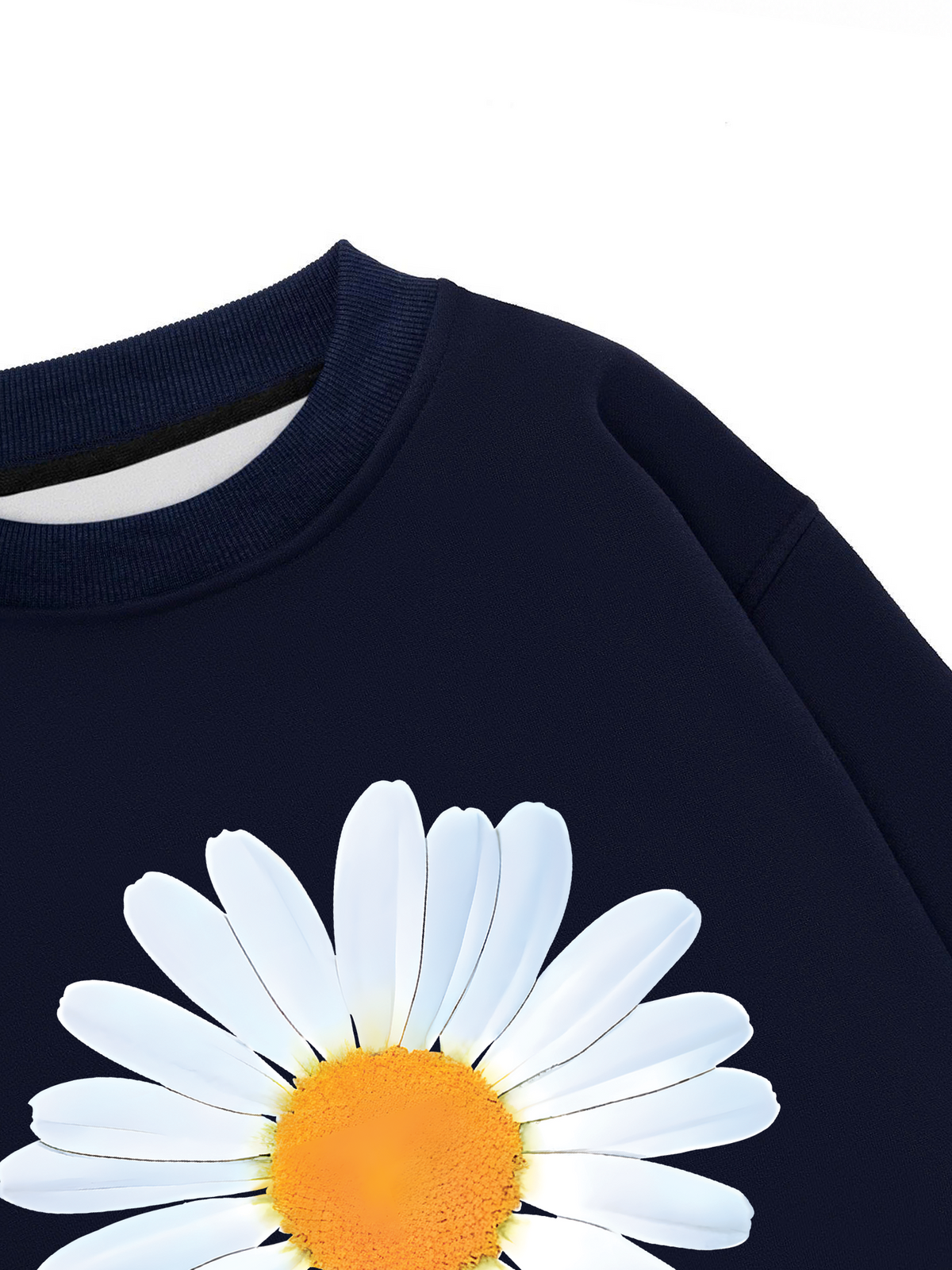 Áo Sweater Nỉ Hai Da Floral Design For VIP Daisy Flower