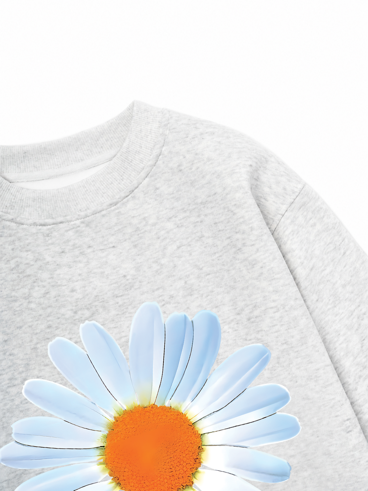 Áo Sweater Nỉ Hai Da Floral Design For VIP Daisy Flower