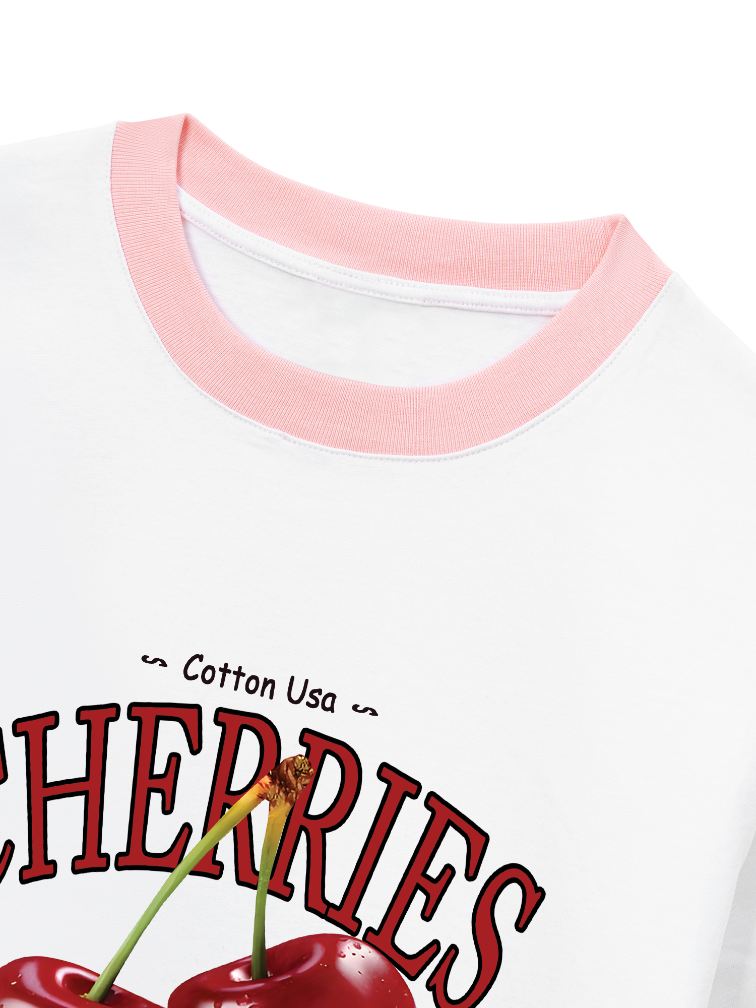 Áo Thun Ringer Relaxed Fit Tropical Cherries Sweet