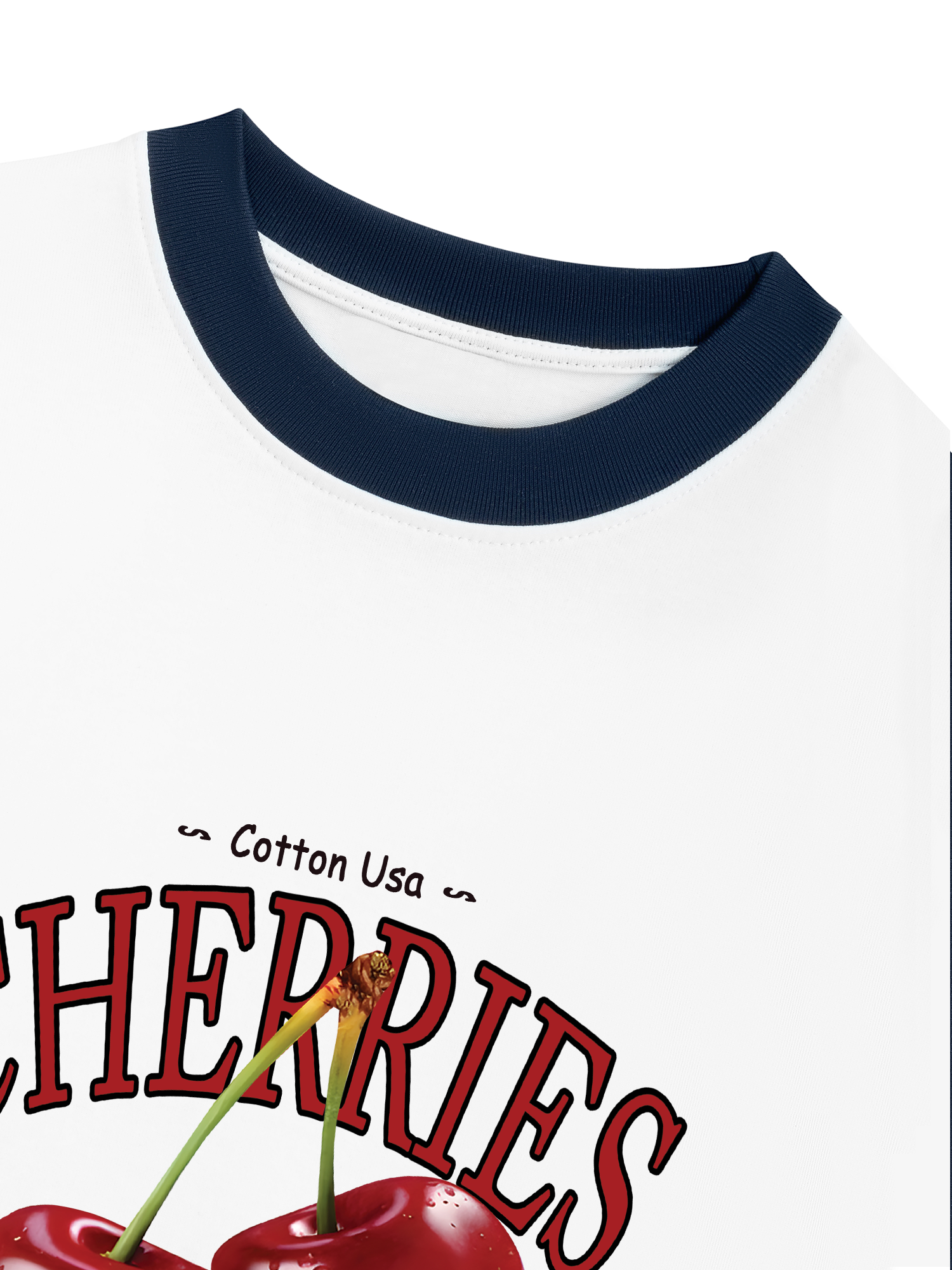 Áo Thun Ringer Relaxed Fit Tropical Cherries Sweet