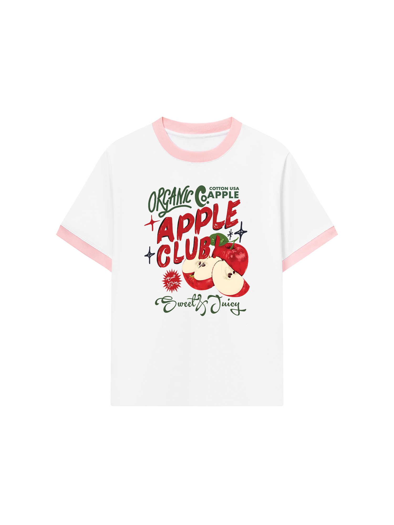 Áo Thun Ringer Relaxed Fit Tropical Alpple Club