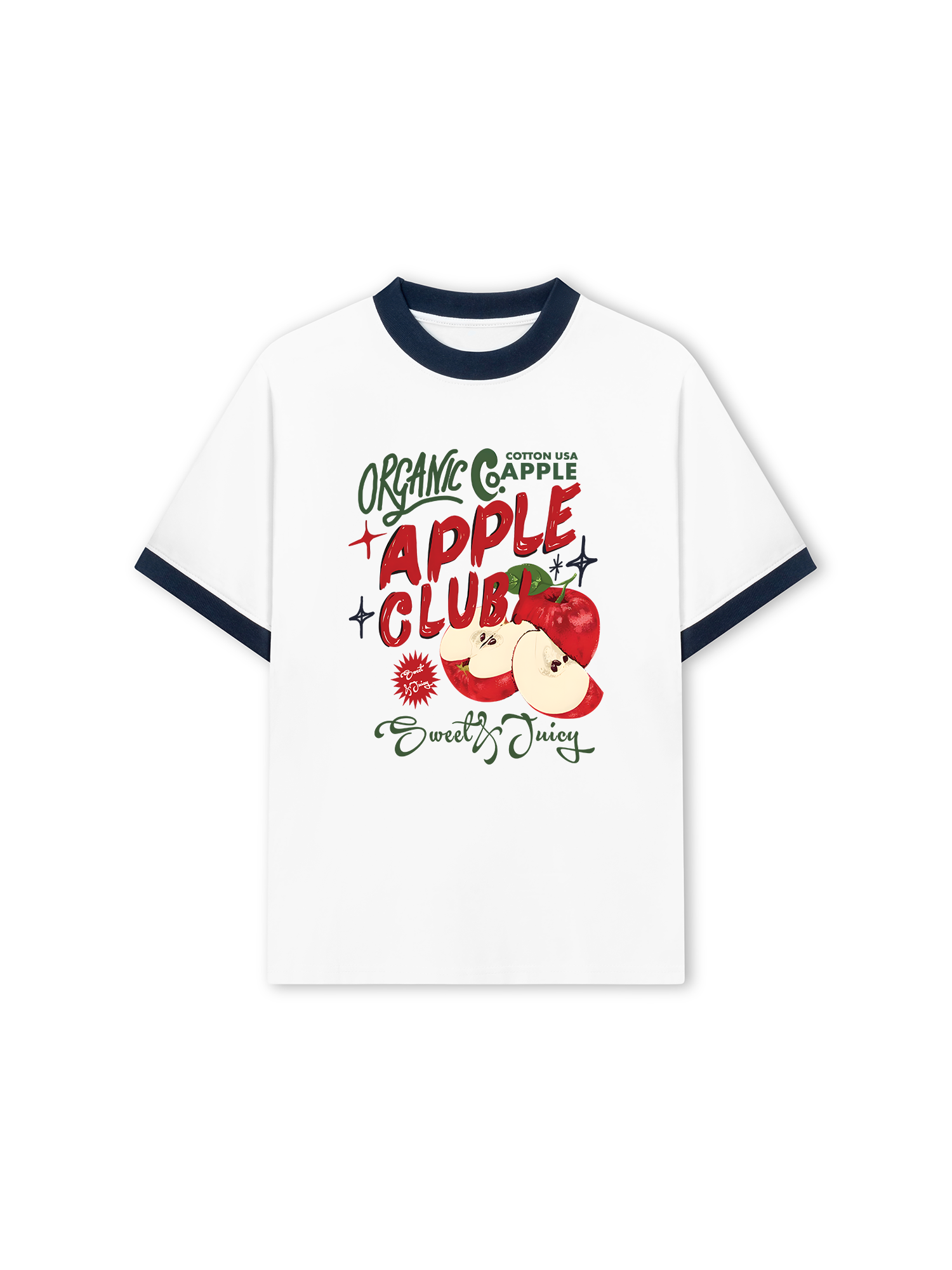 Áo Thun Ringer Relaxed Fit Tropical Alpple Club