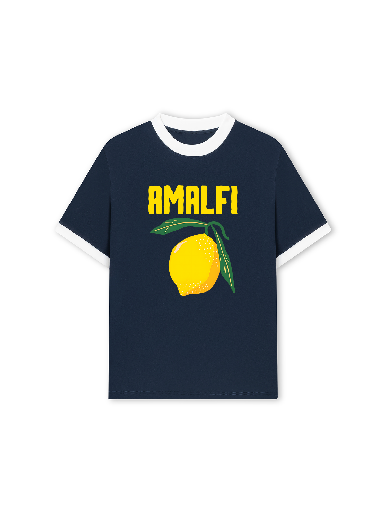 Áo Thun Ringer Relaxed Fit Tropical Amafi Lemon