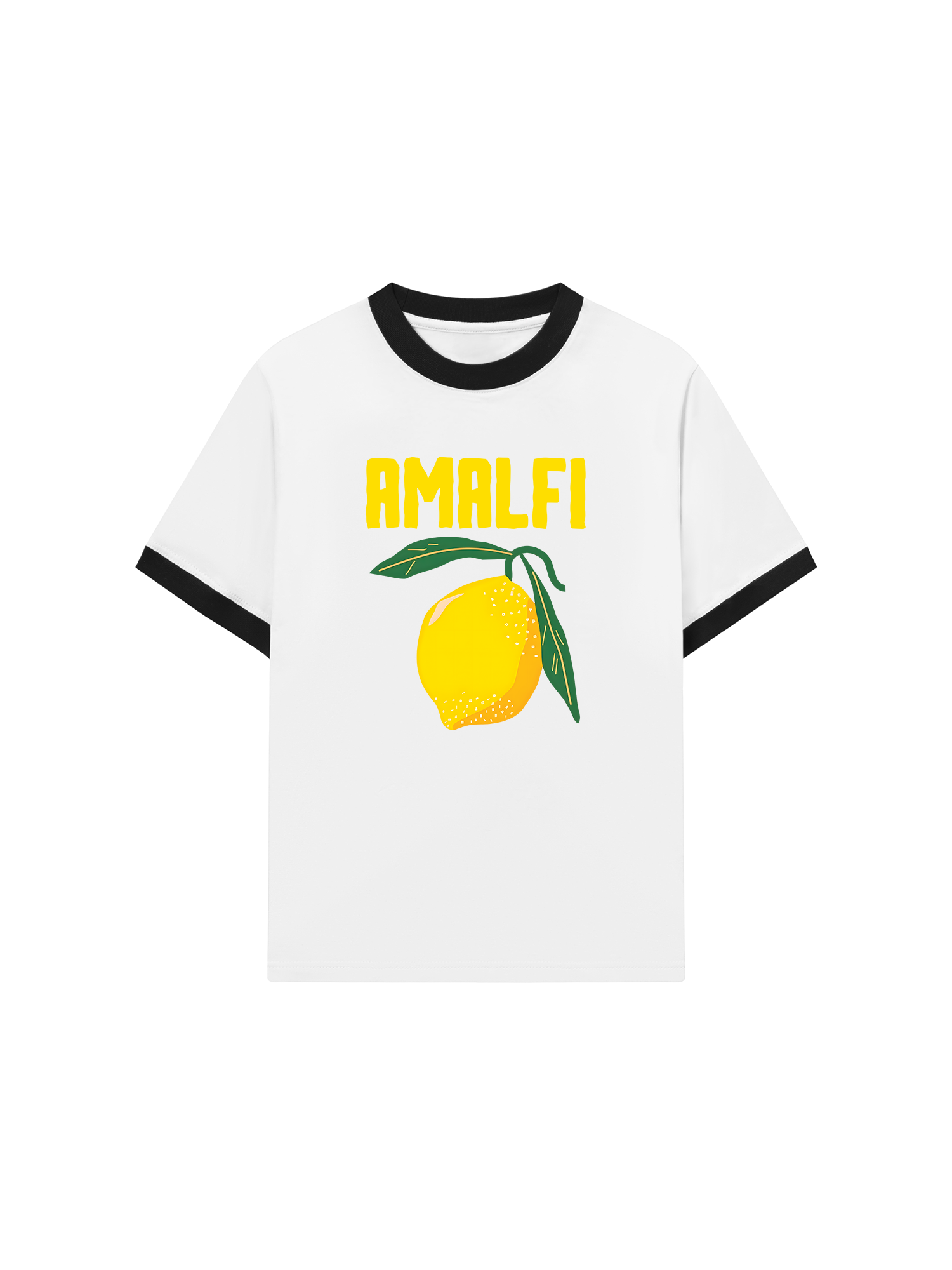 Áo Thun Ringer Relaxed Fit Tropical Amafi Lemon