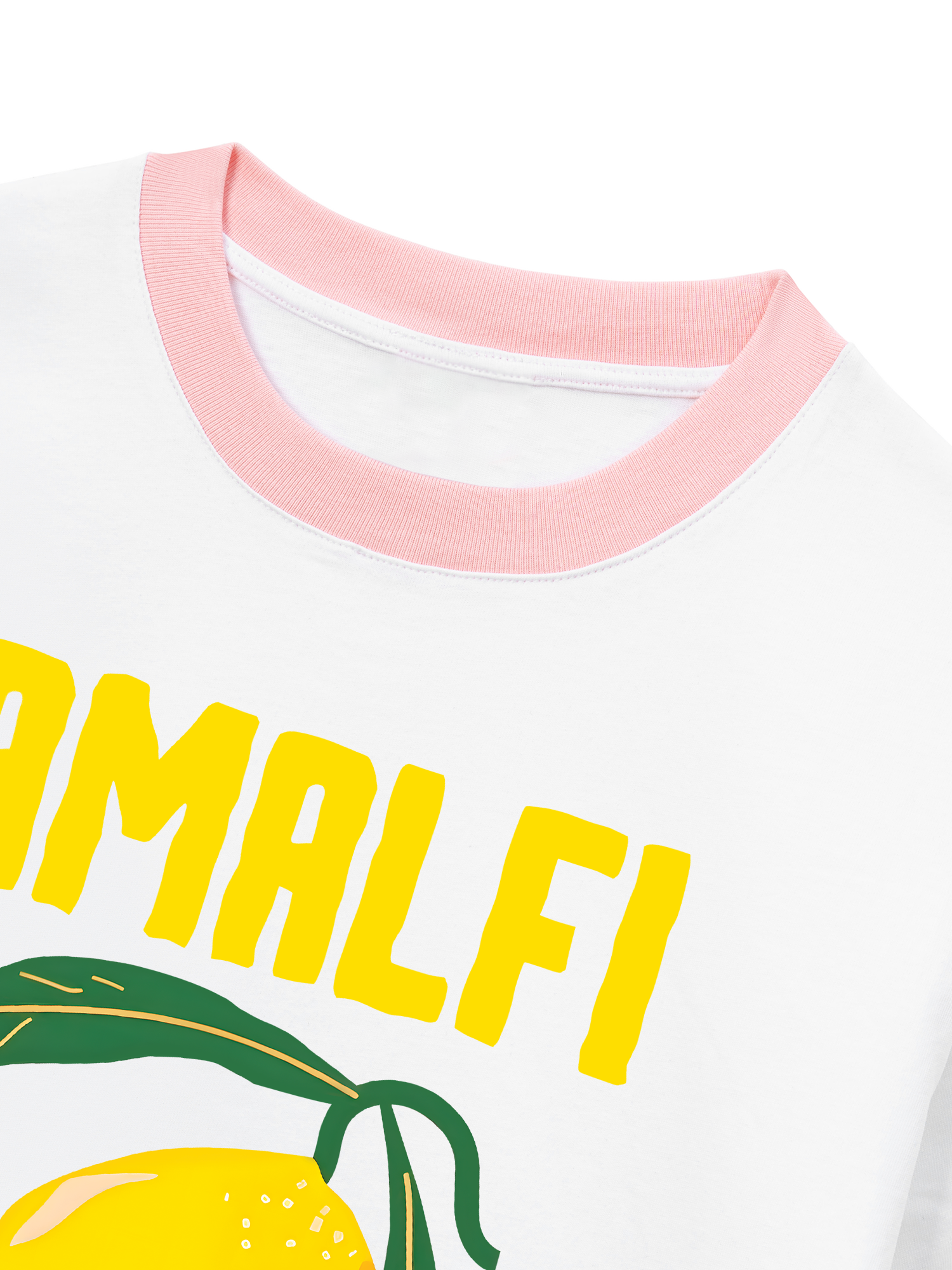Áo Thun Ringer Relaxed Fit Tropical Amafi Lemon