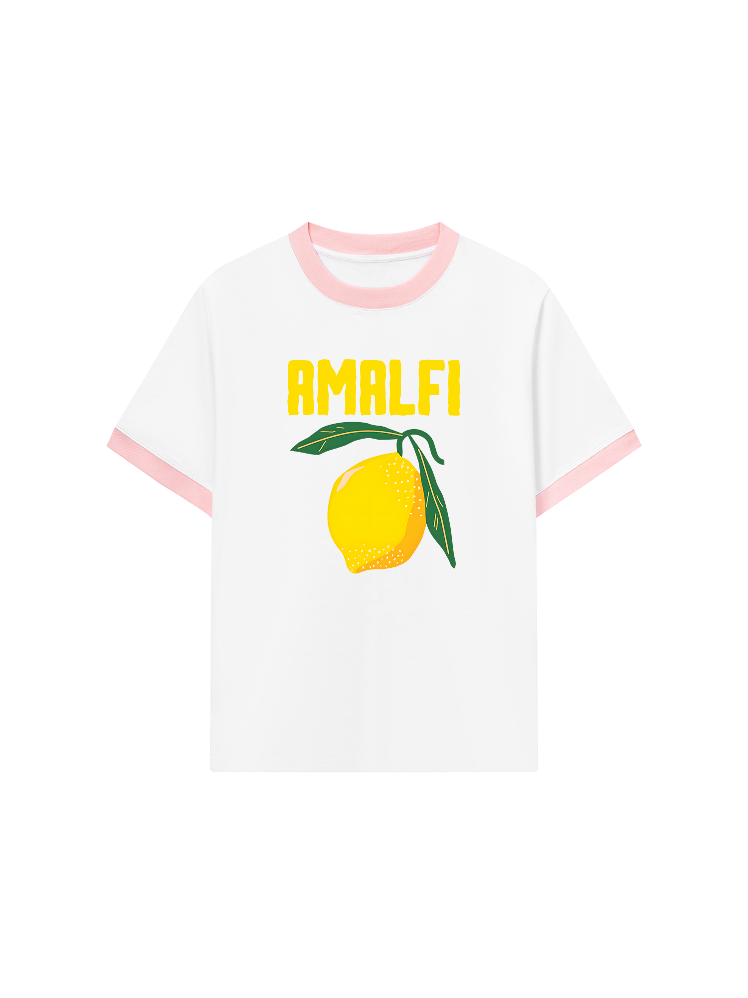 Áo Thun Ringer Relaxed Fit Tropical Amafi Lemon