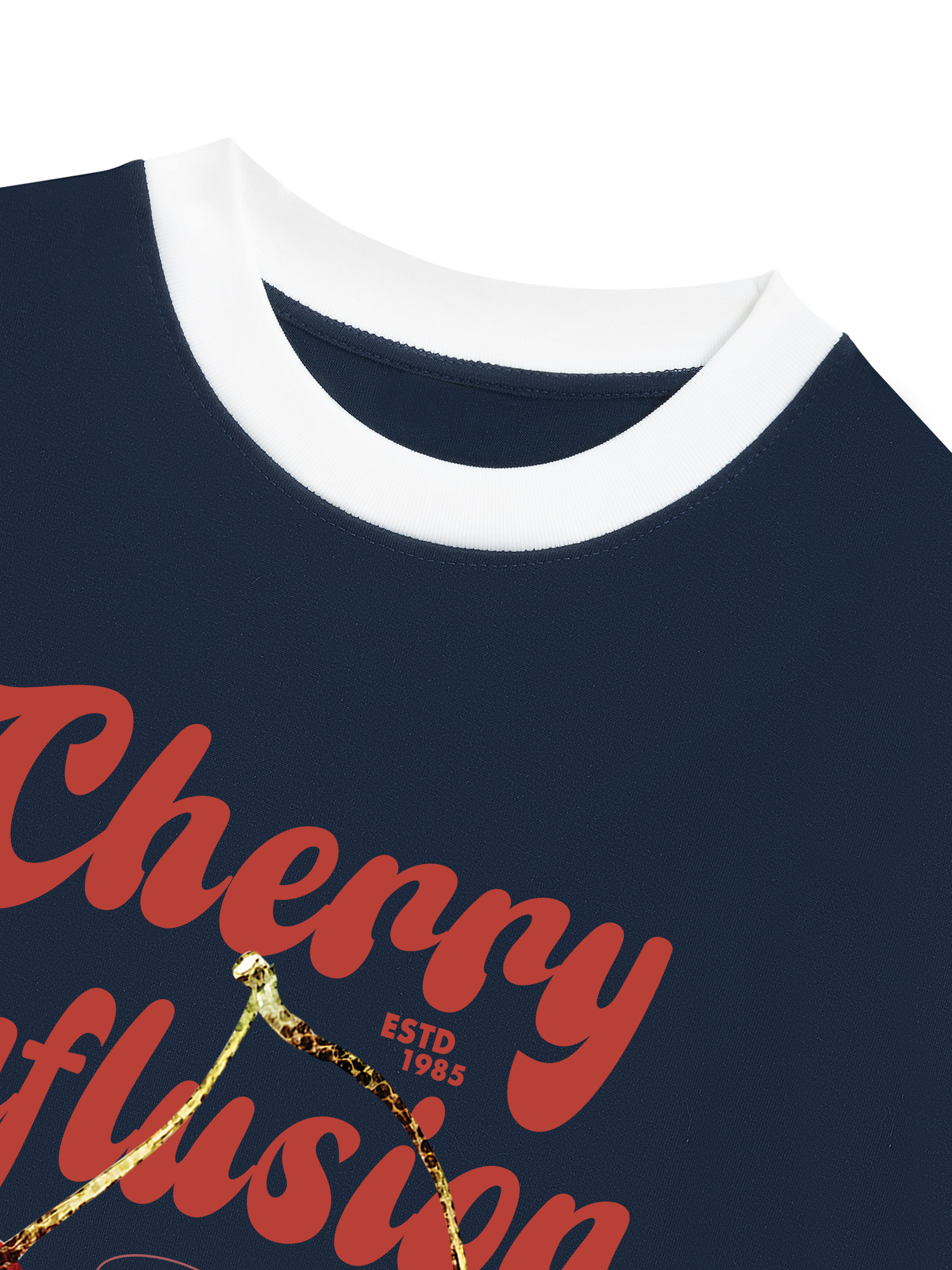 Áo Thun Ringer Relaxed Fit Tropical Cherry Influsion