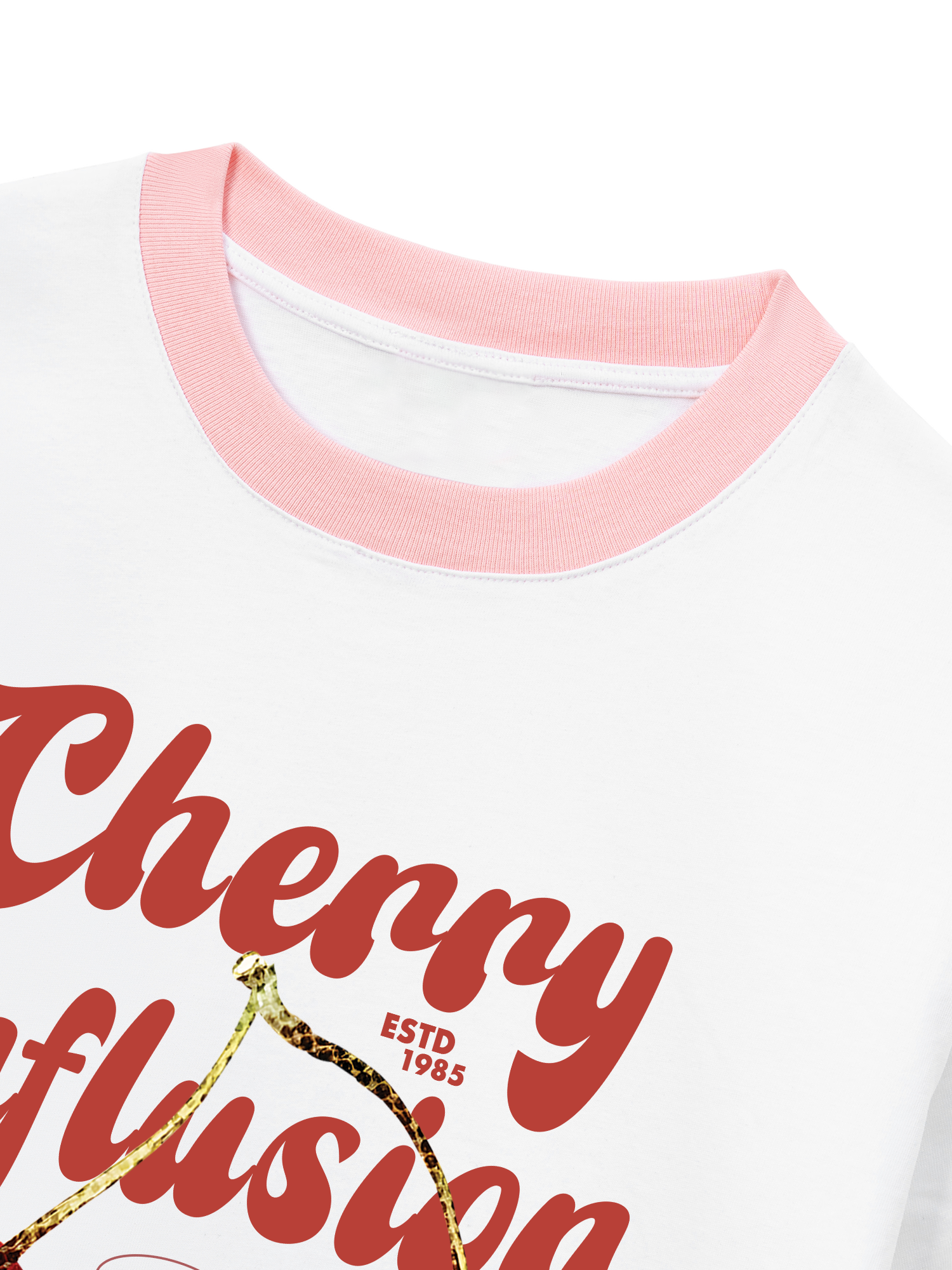 Áo Thun Ringer Relaxed Fit Tropical Cherry Influsion