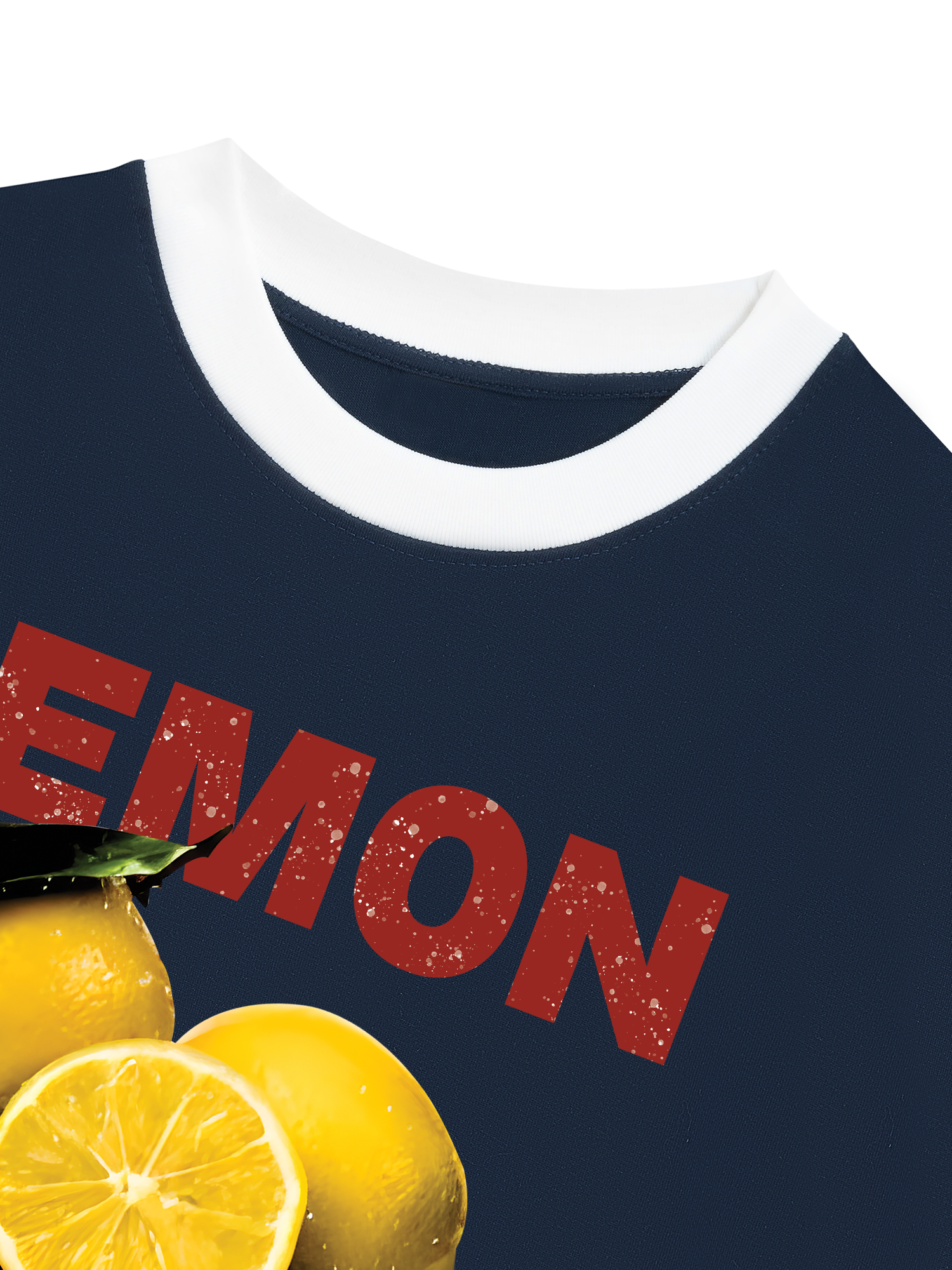 Áo Thun Ringer Relaxed Fit Tropical Lemon Orrganic