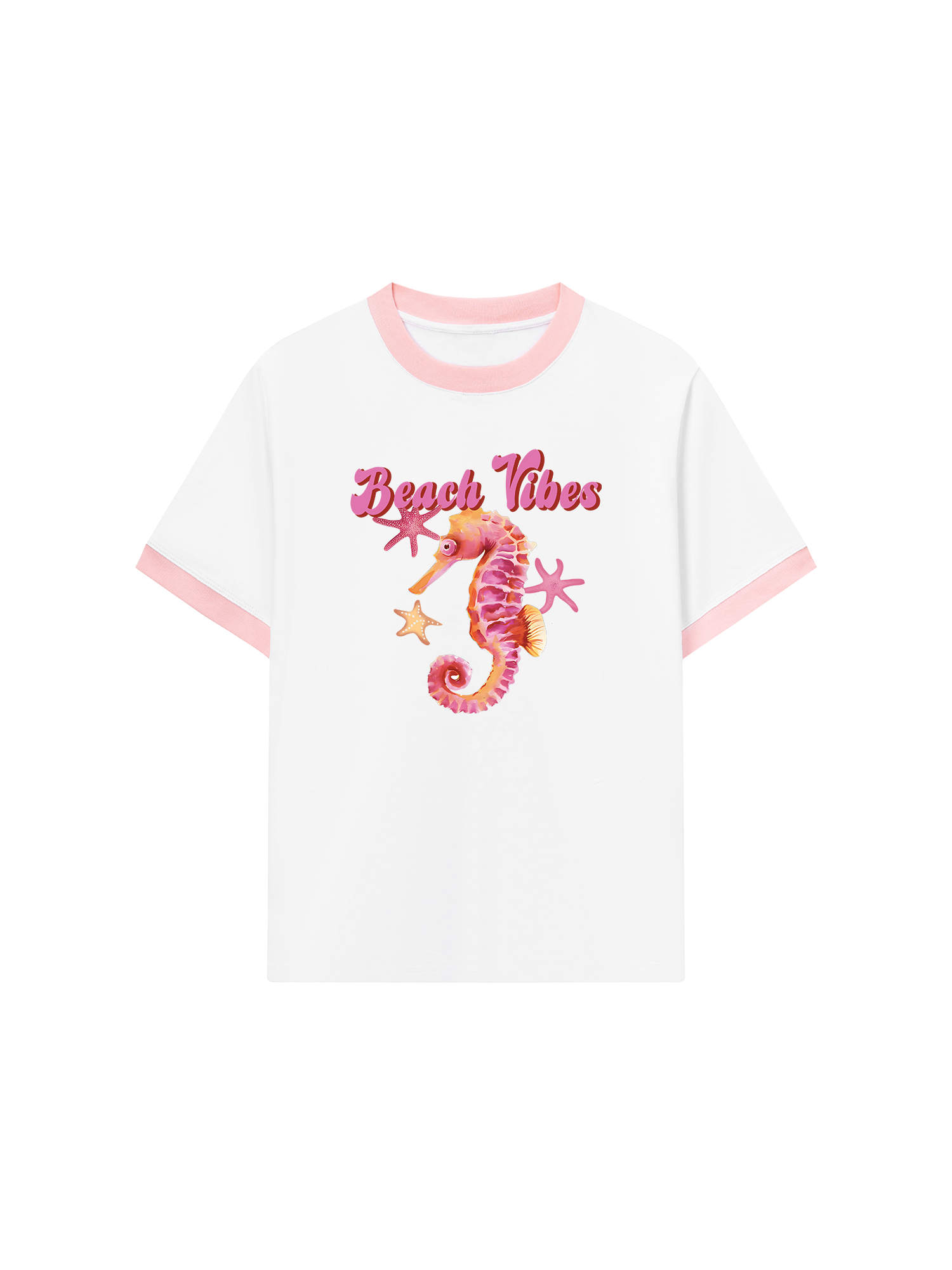 Áo Thun Ringer Relaxed Fit Tropical Hippocampus