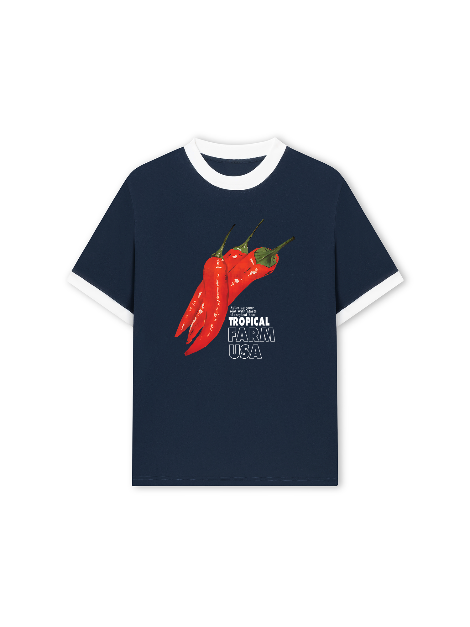 Áo Thun Ringer Relaxed Fit Tropical Farm USA