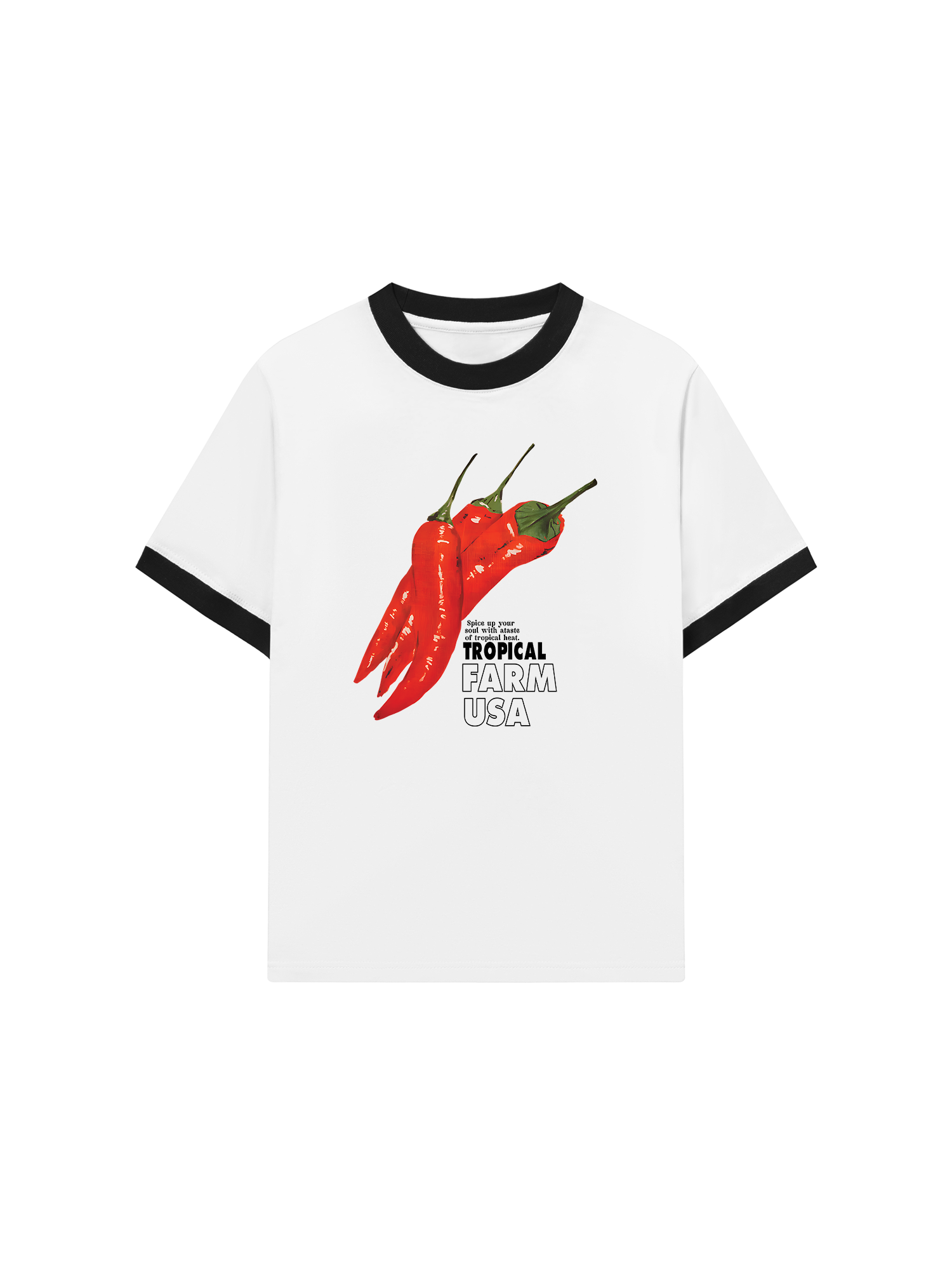 Áo Thun Ringer Relaxed Fit Tropical Farm USA