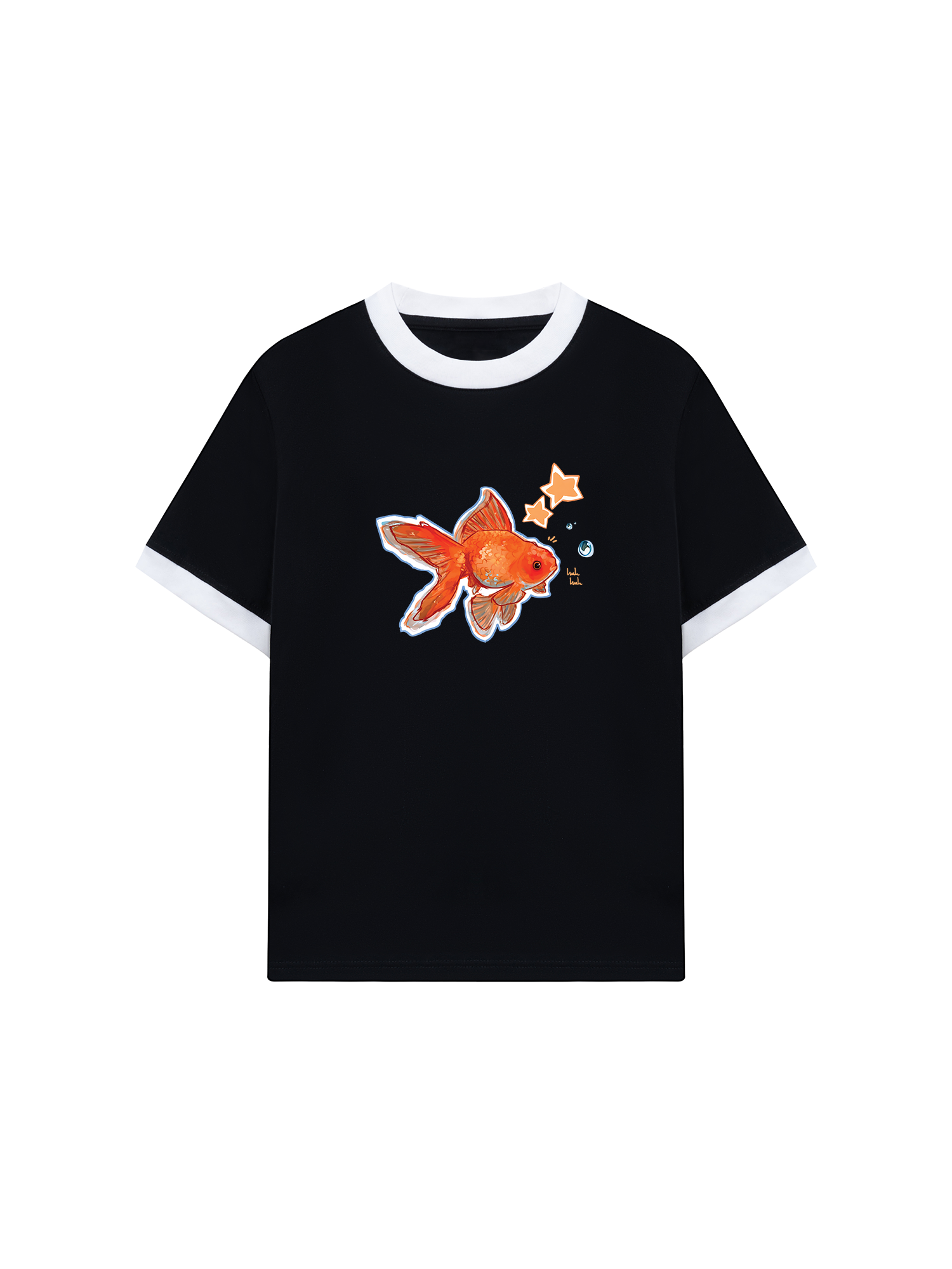 Áo Thun Ringer Relaxed Fit Tropical Goldfish
