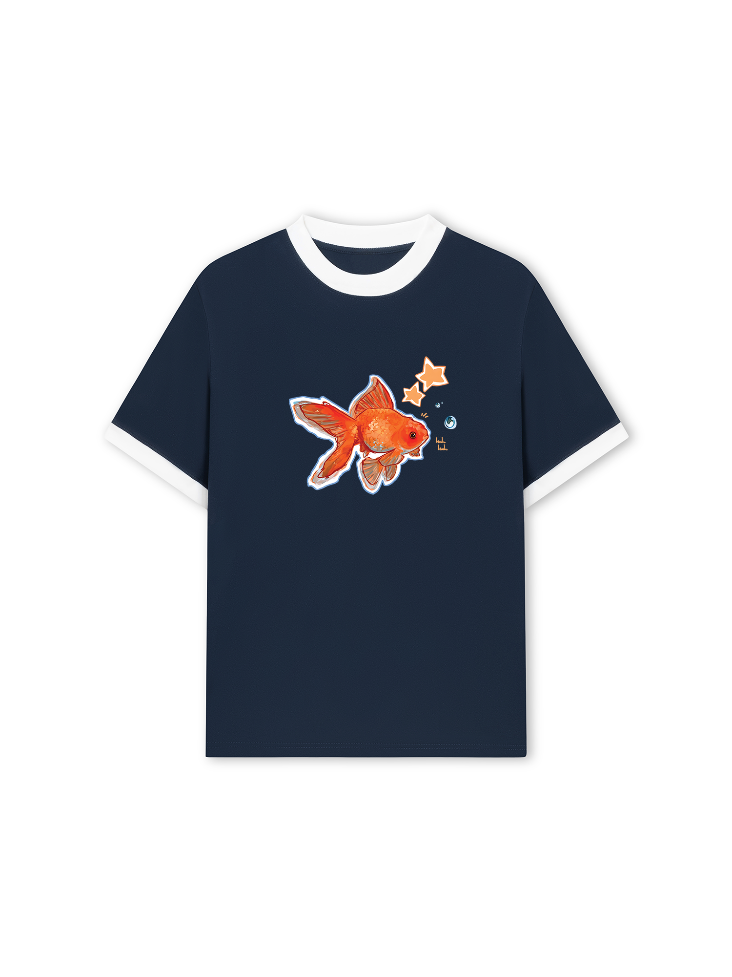 Áo Thun Ringer Relaxed Fit Tropical Goldfish