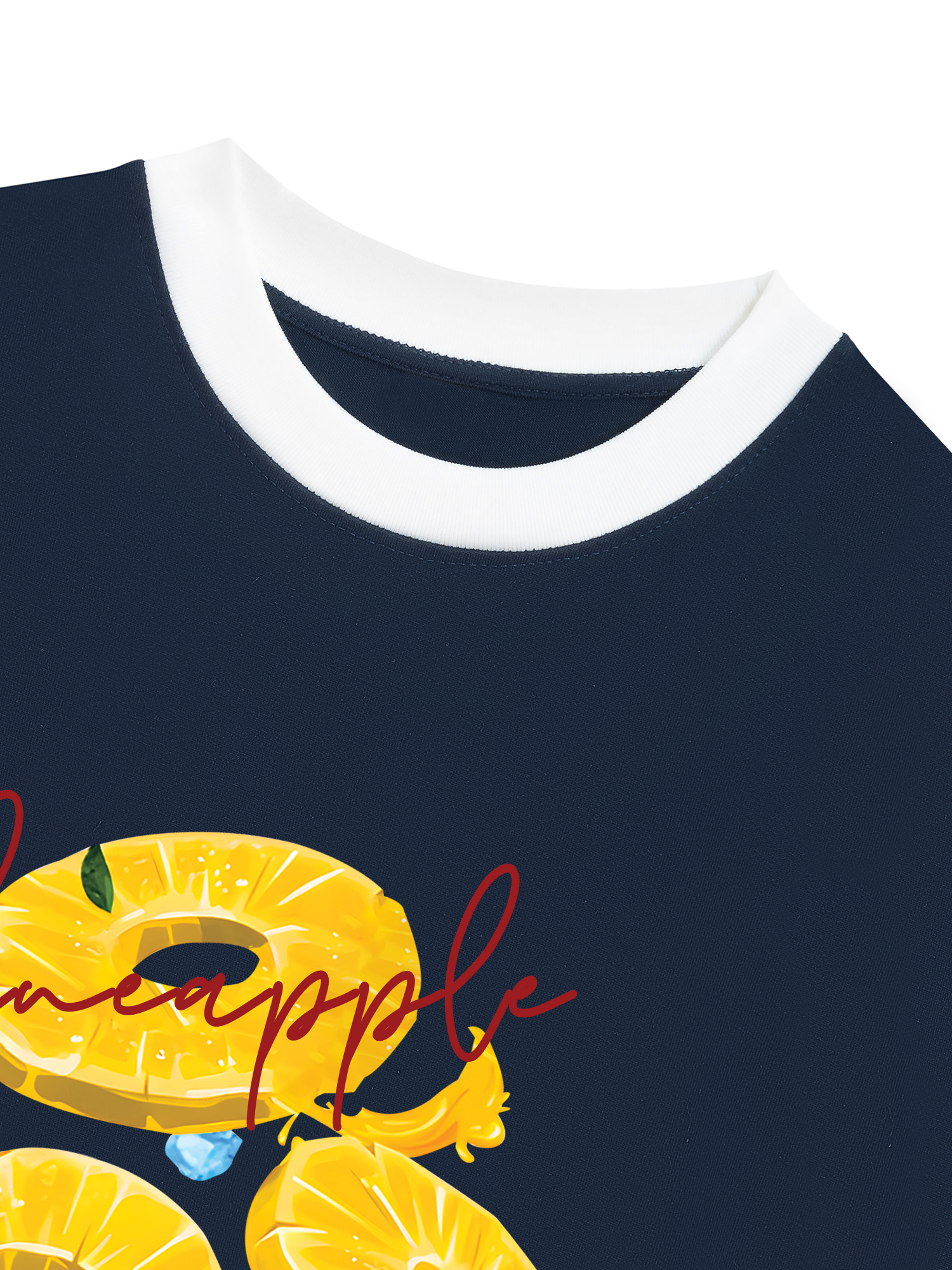 Áo Thun Ringer Relaxed Fit Tropical Pinapple