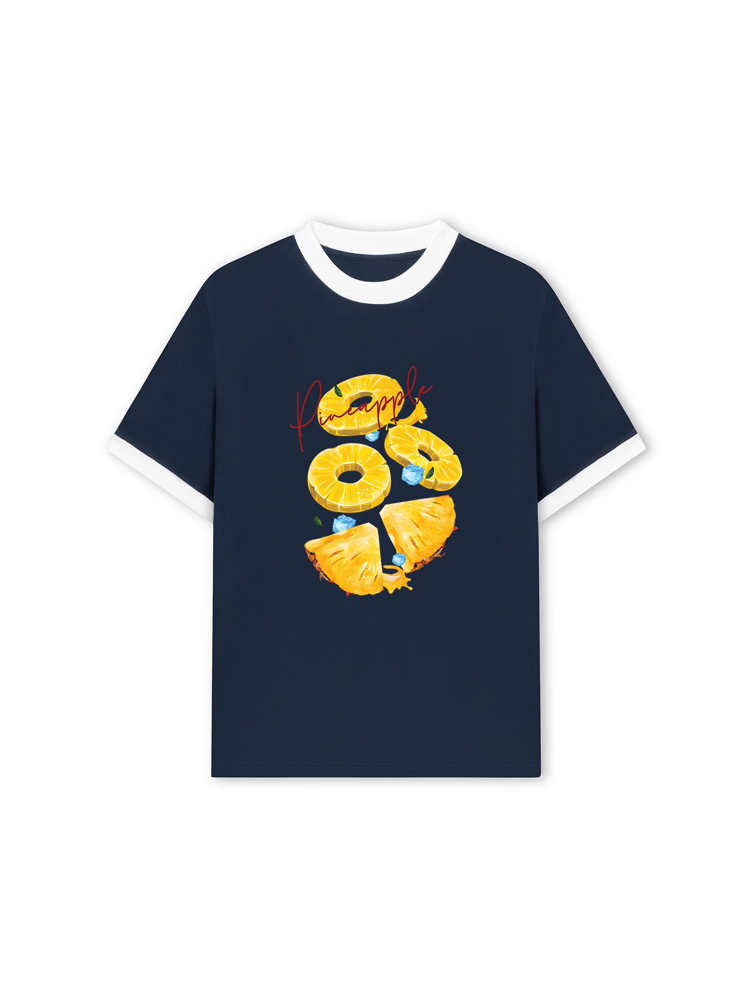 Áo Thun Ringer Relaxed Fit Tropical Pinapple