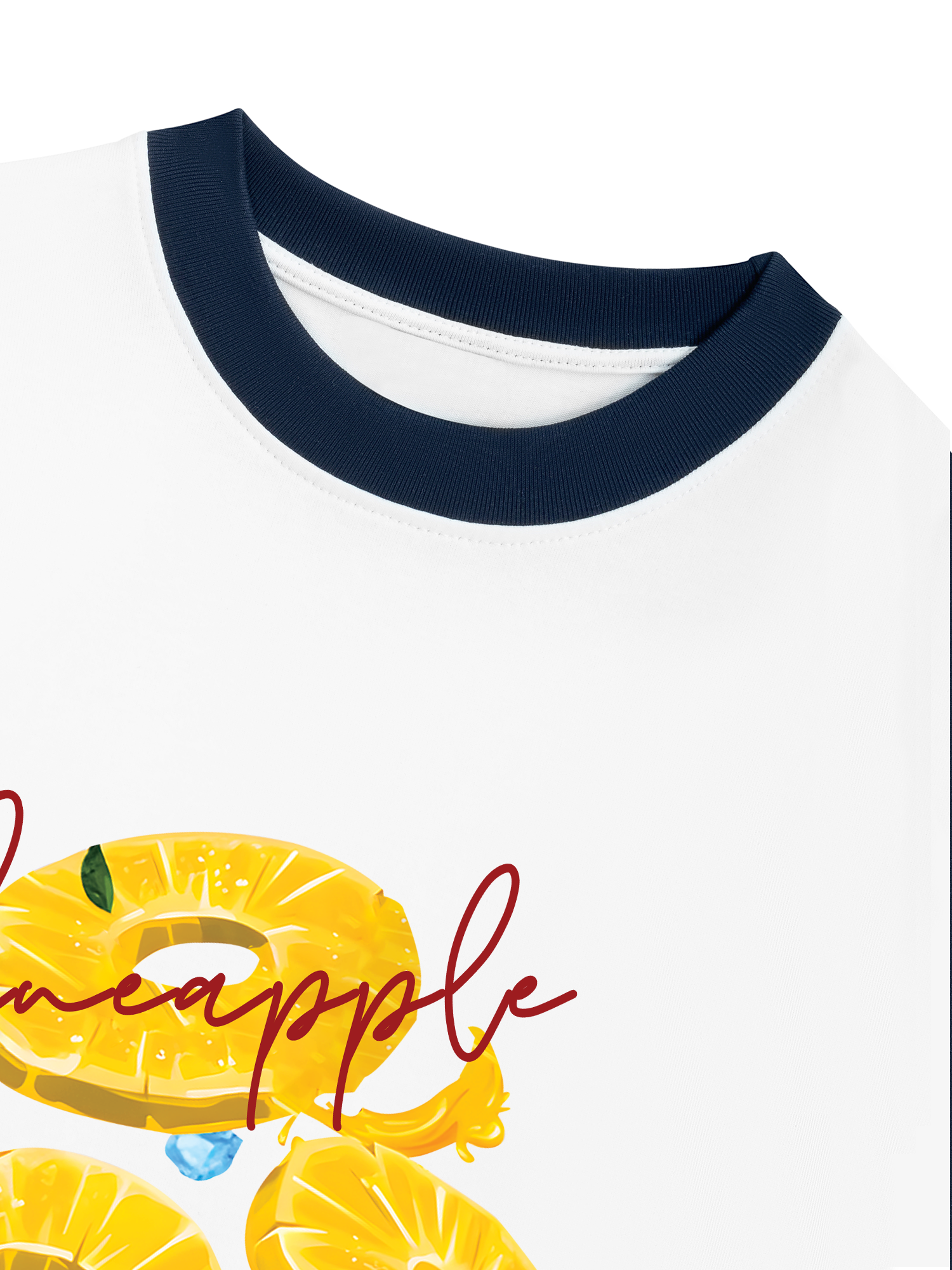 Áo Thun Ringer Relaxed Fit Tropical Pinapple
