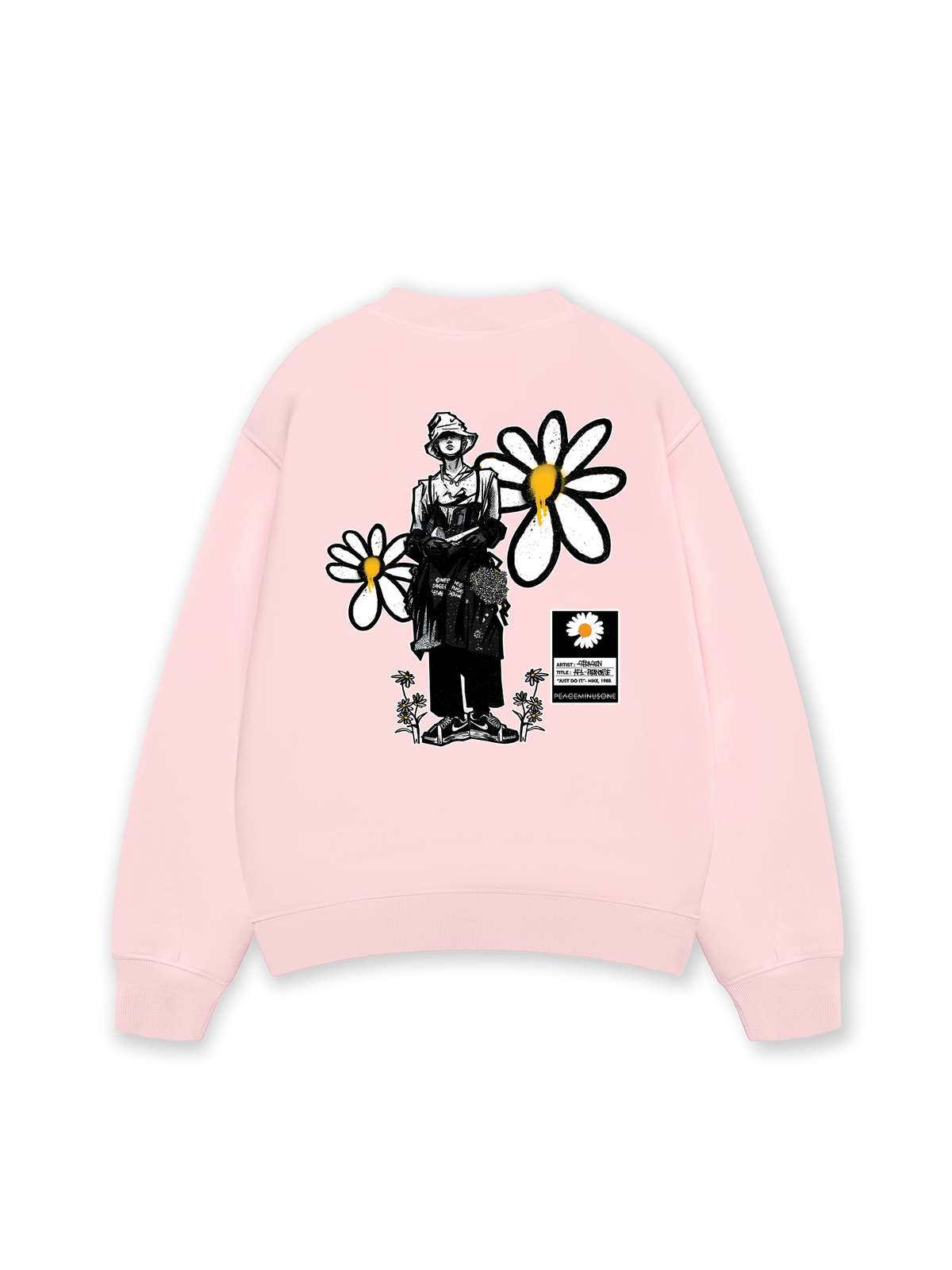 Áo Sweater Nỉ Hai Da Floral X GD Art Daisy