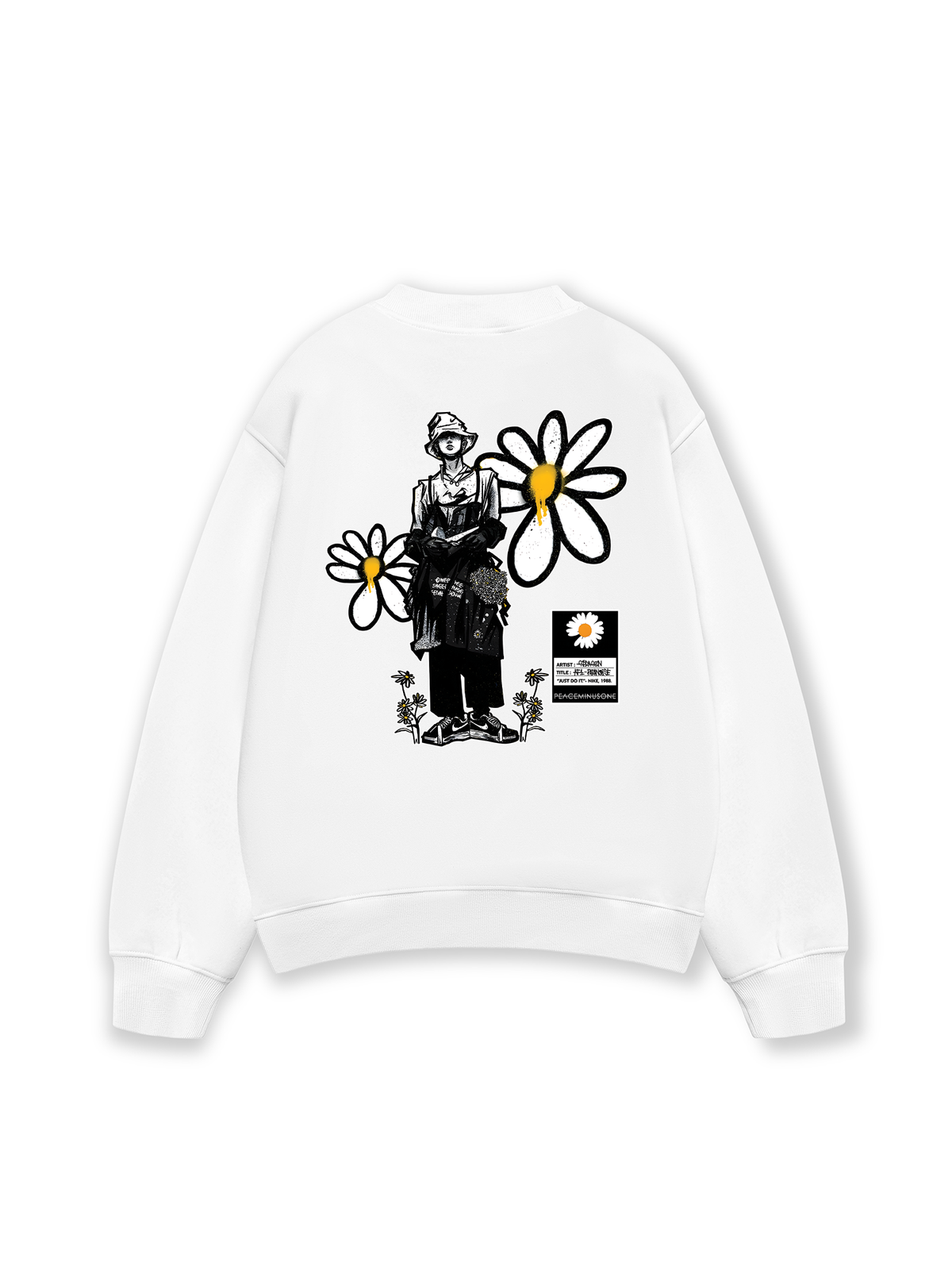Áo Sweater Nỉ Hai Da Floral X GD Art Daisy