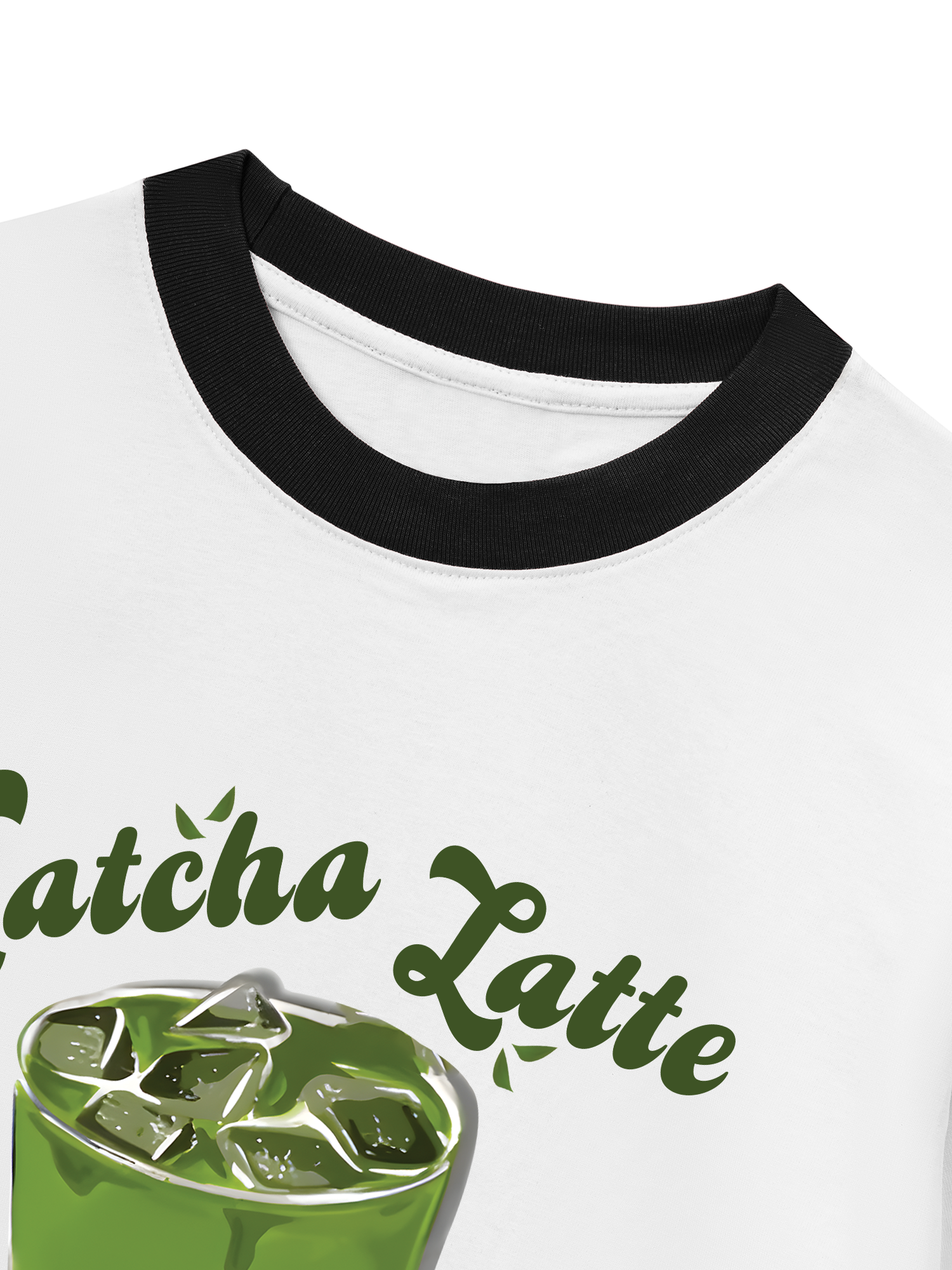 Áo Thun Ringer Relaxed Fit Tropical Matcha