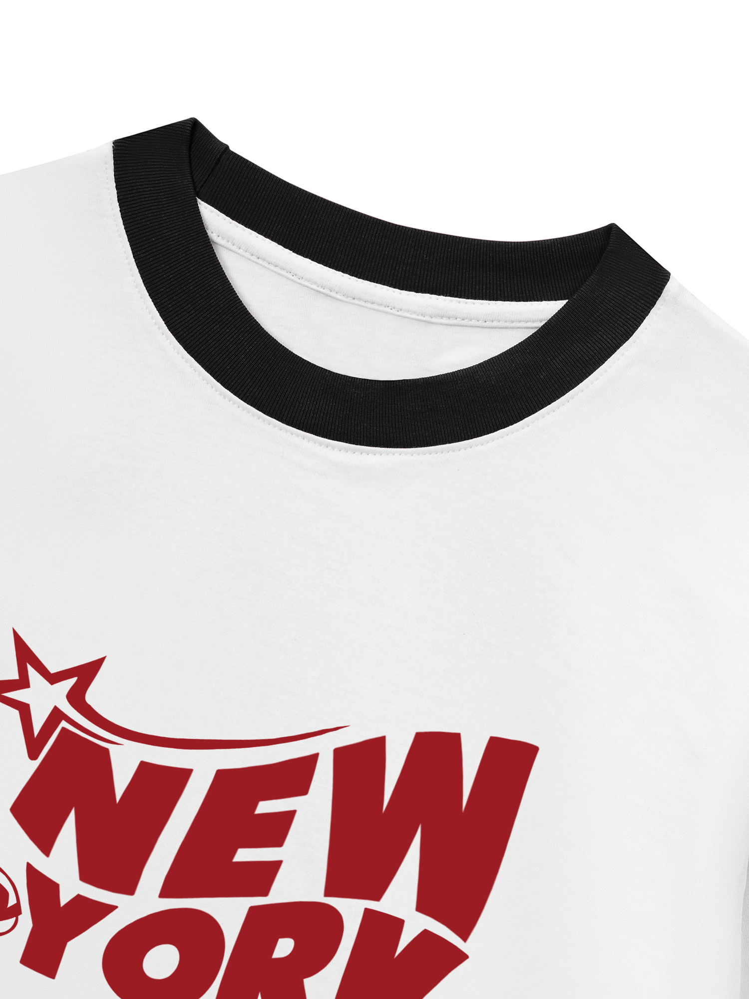 Áo Thun Ringer Relaxed Fit City Red Fashion