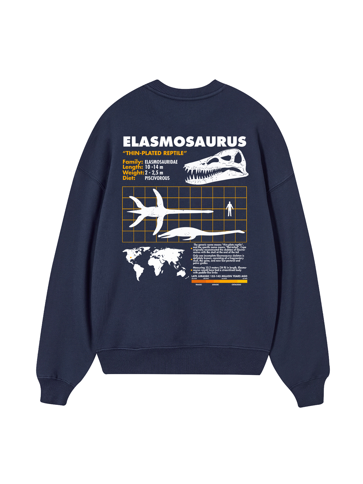 Wild Life Analysis Table Elasmosaurus Sweater