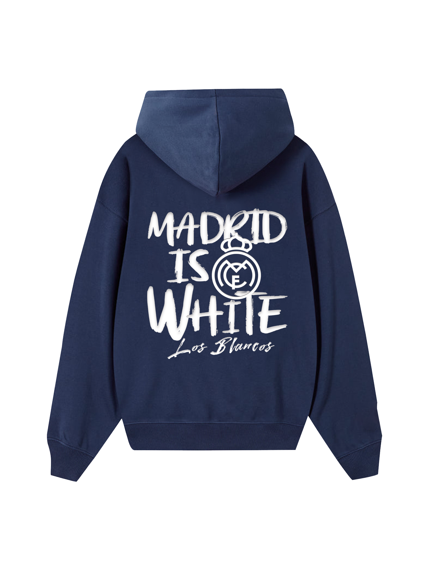 Real Marid Marid Is White Hoodie