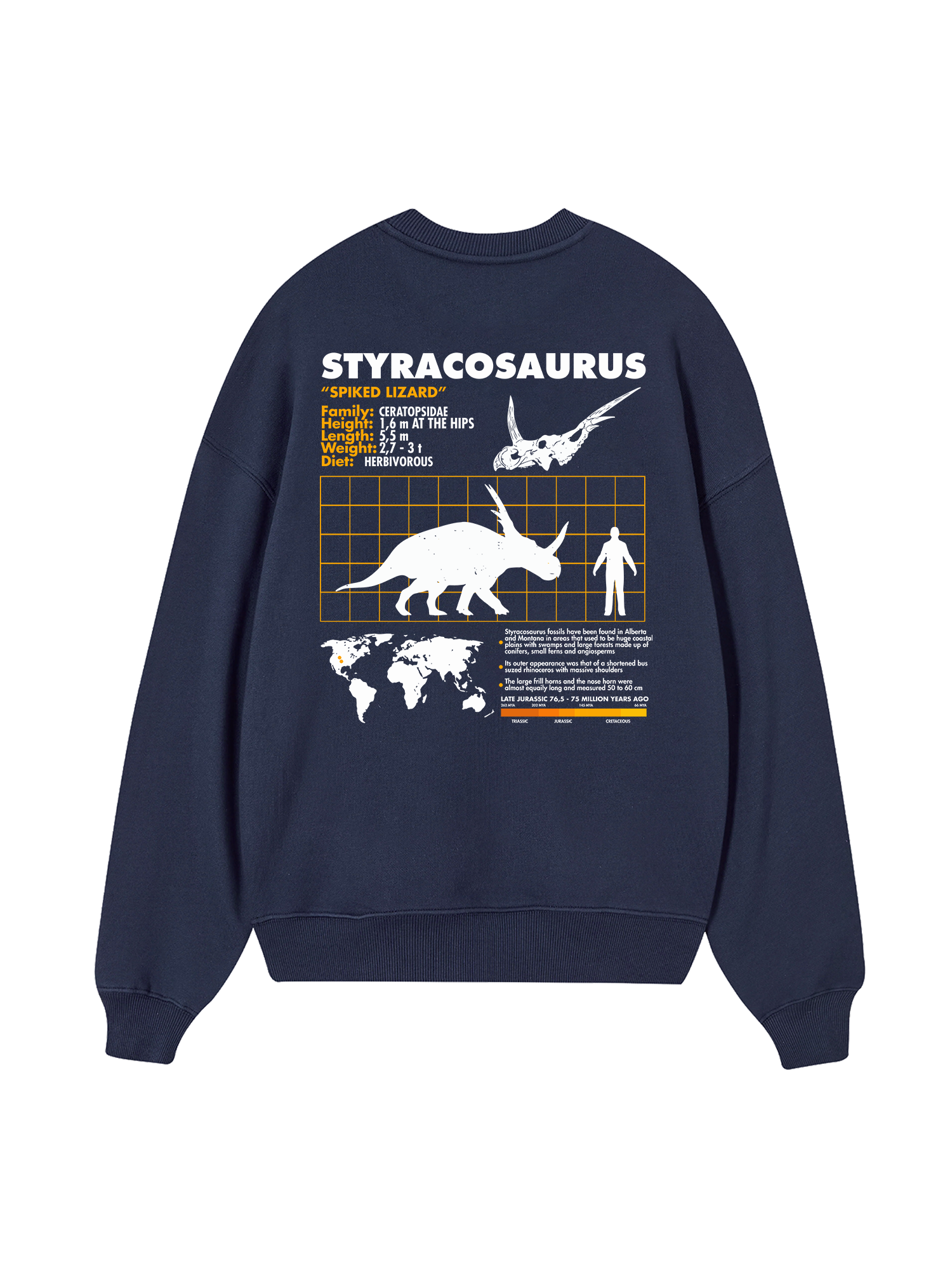 Wild Life Analysis Table Styracosaurus Sweater