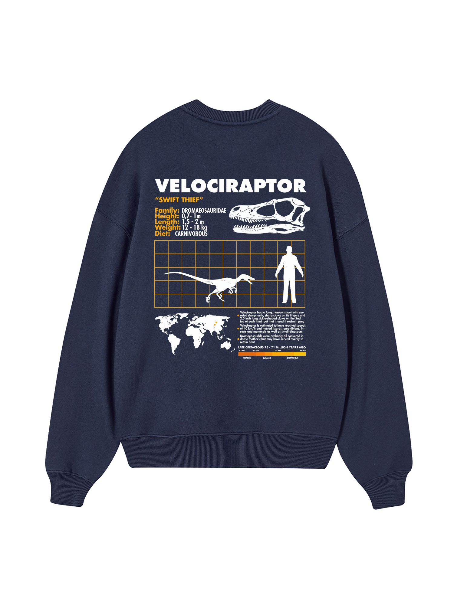 Wild Life Analysis Table Velociraptor Sweater