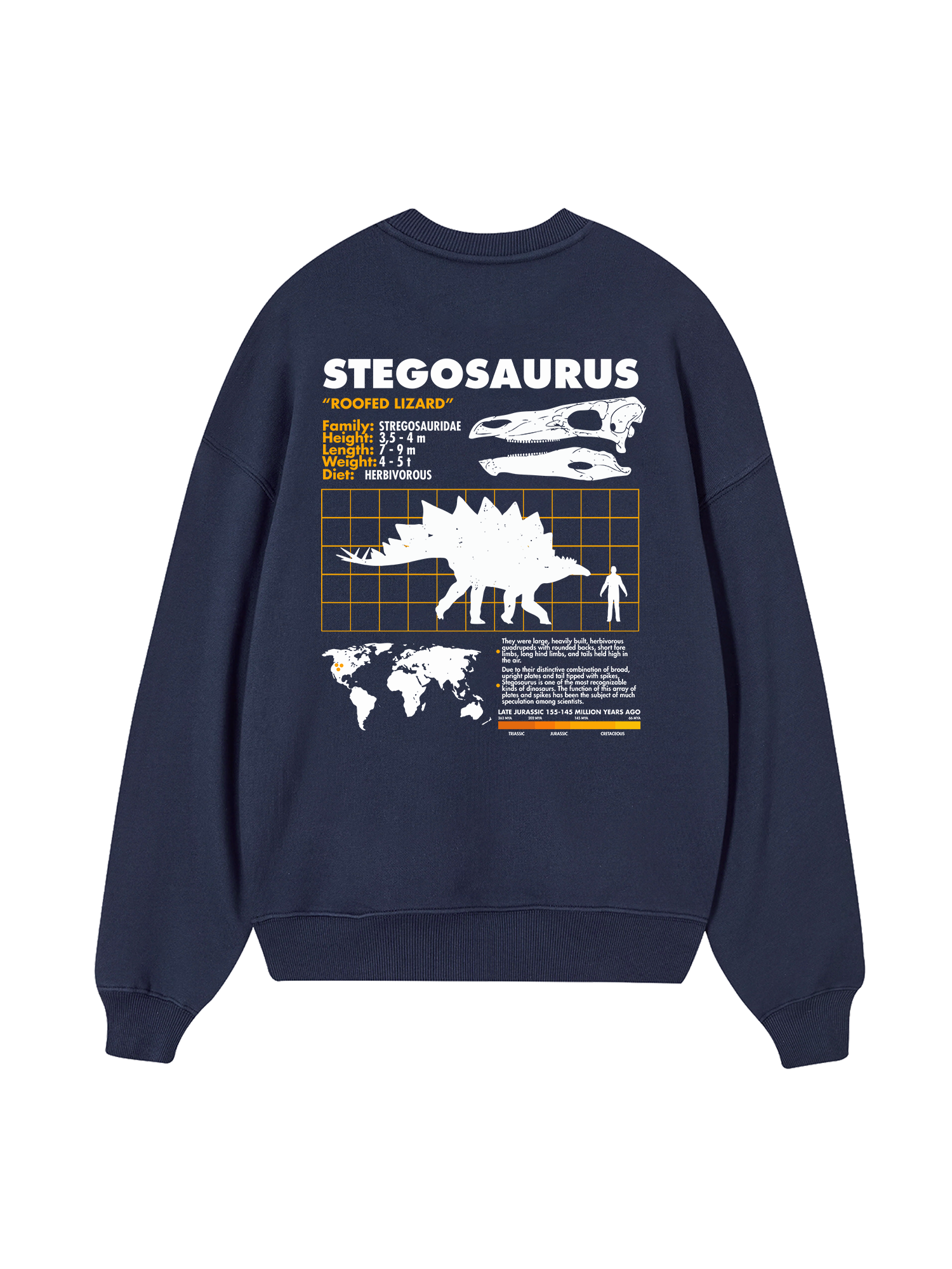 Wild Life Analysis Table Stegosaurus Sweater