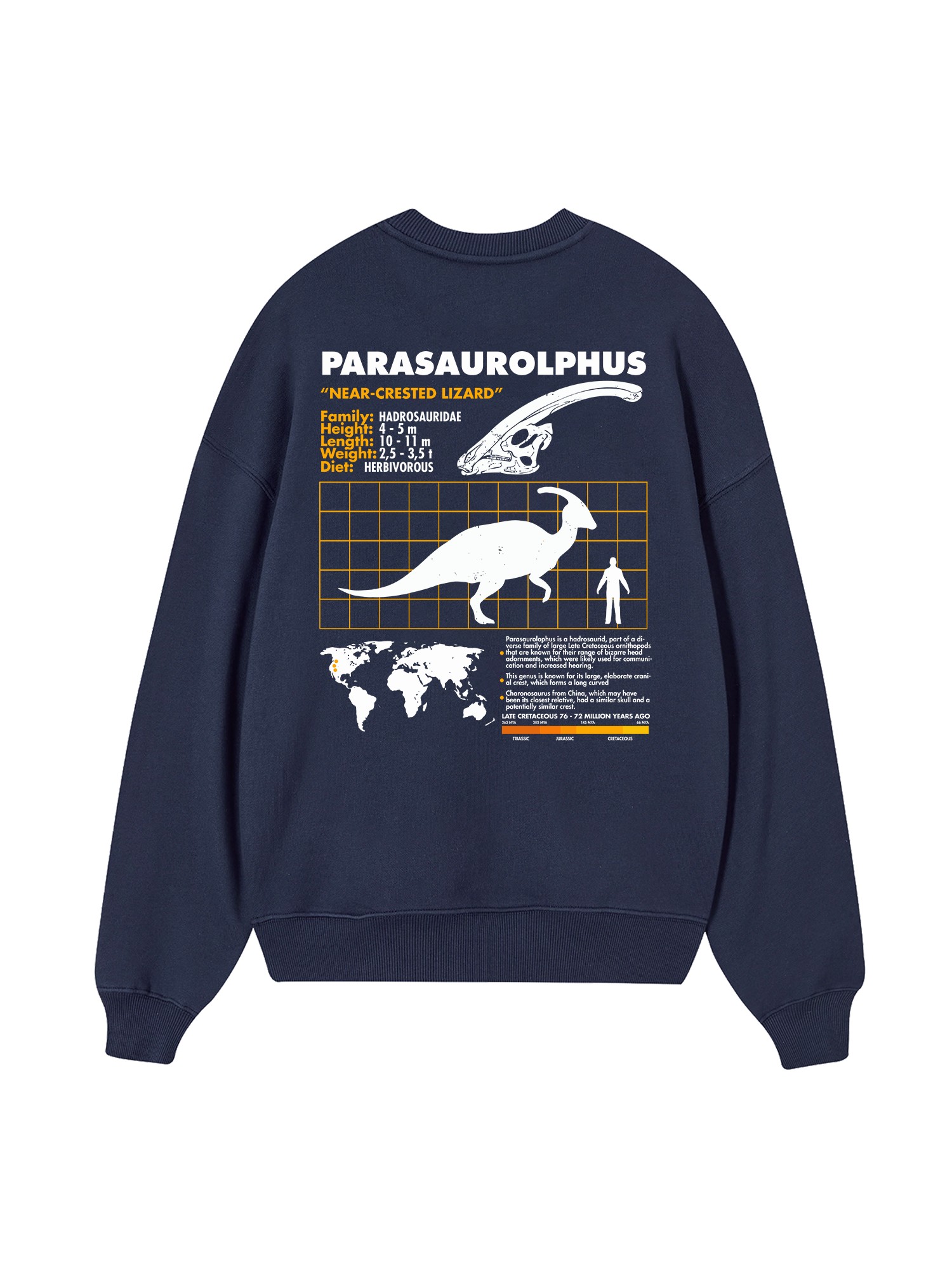 Wild Life Analysis Table Parasaurolphus Sweater