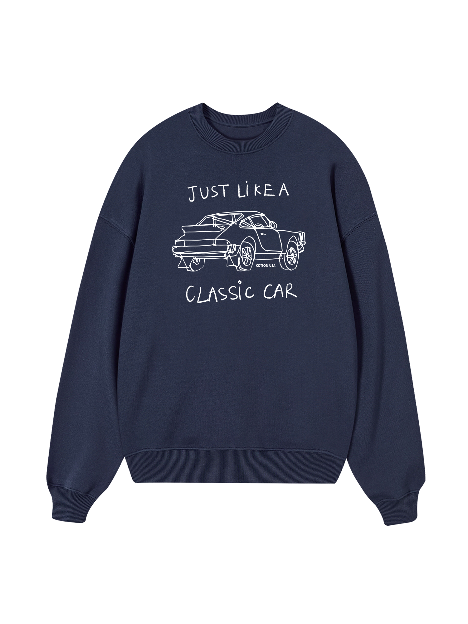 Classic Car Black And White Sweater