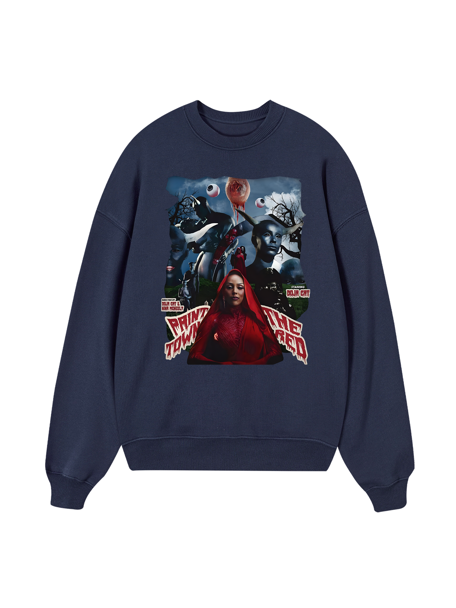 Rapper Doja Cat Red Town Sweater