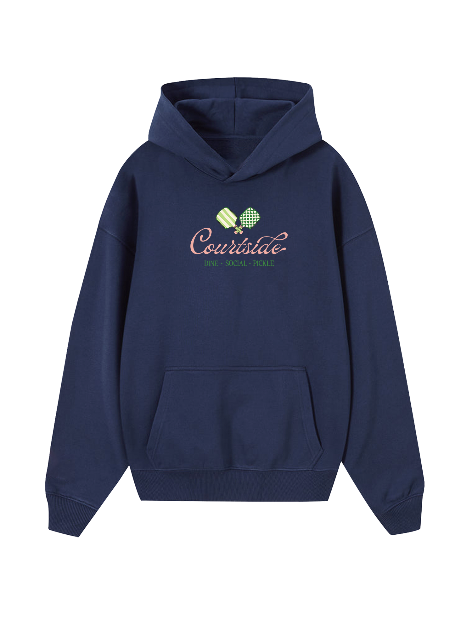 Pickleball Courtside Dine Social Pickle Hoodie