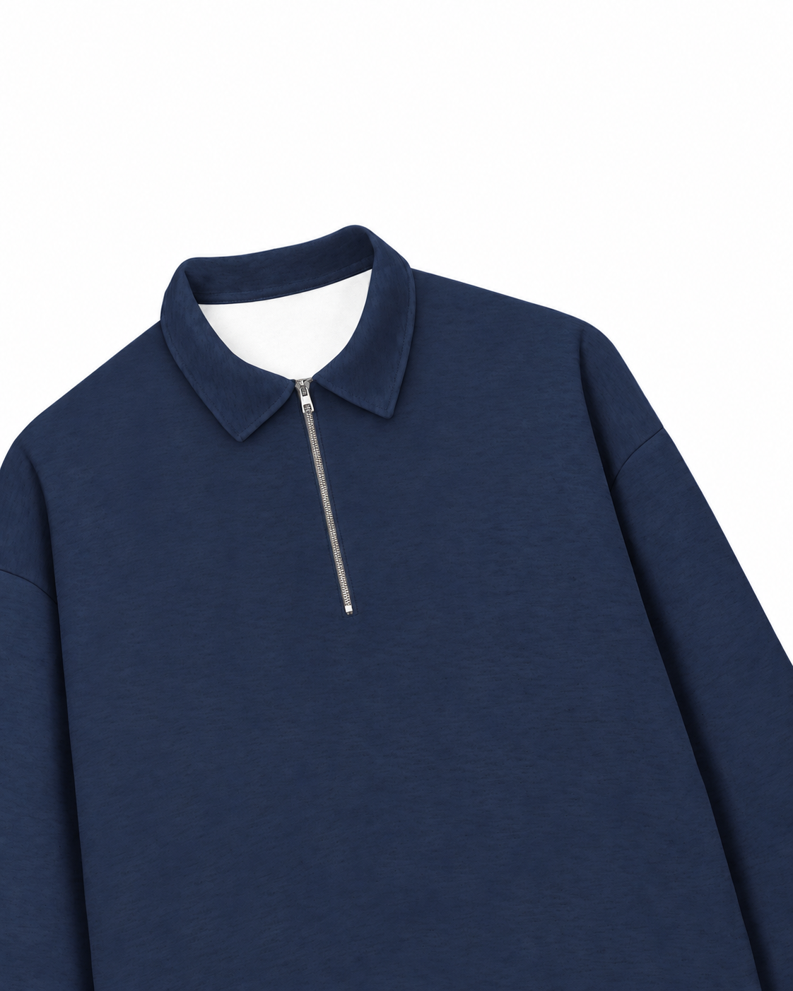 Áo Sweater Polo Nỉ Hai Da Cotton USA Basic