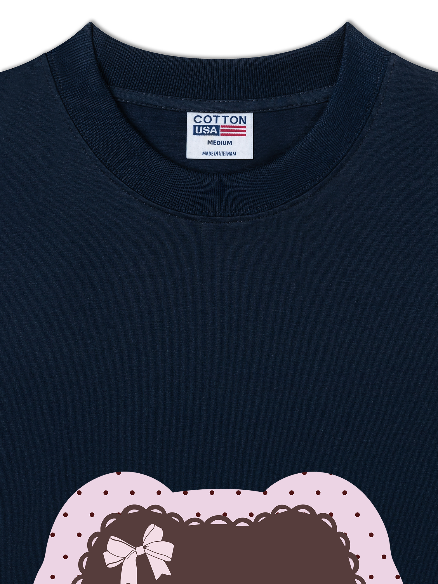 Áo Thun Relaxed Fit Dotty Mood Cute Cat