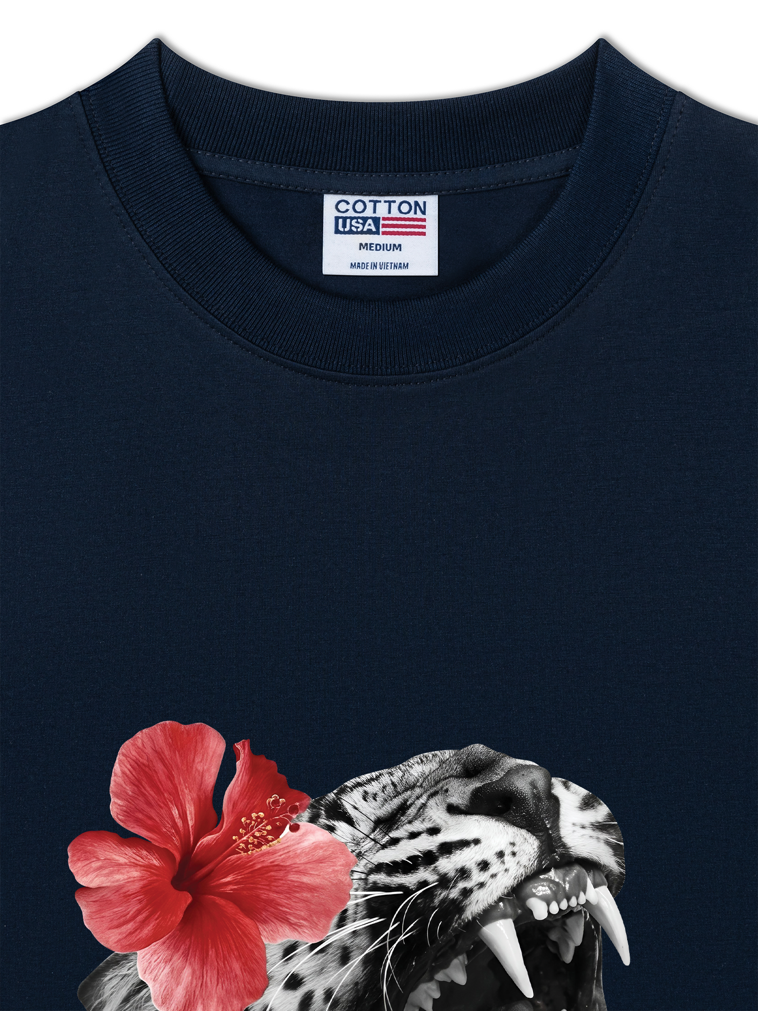 Áo Thun Relaxed Fit Urban Leopard Roar Flower